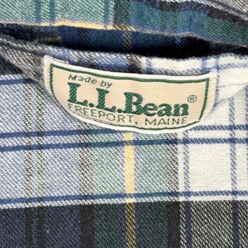 Vintage VINTAGE LL Bean Shirt Adult XL Blue Plaid Flannel Pajama Sleepwear 70s Mens XL Blue Plaid LL Bean Shirt Size US XL / EU 56 / 4 - 4 Thumbnail