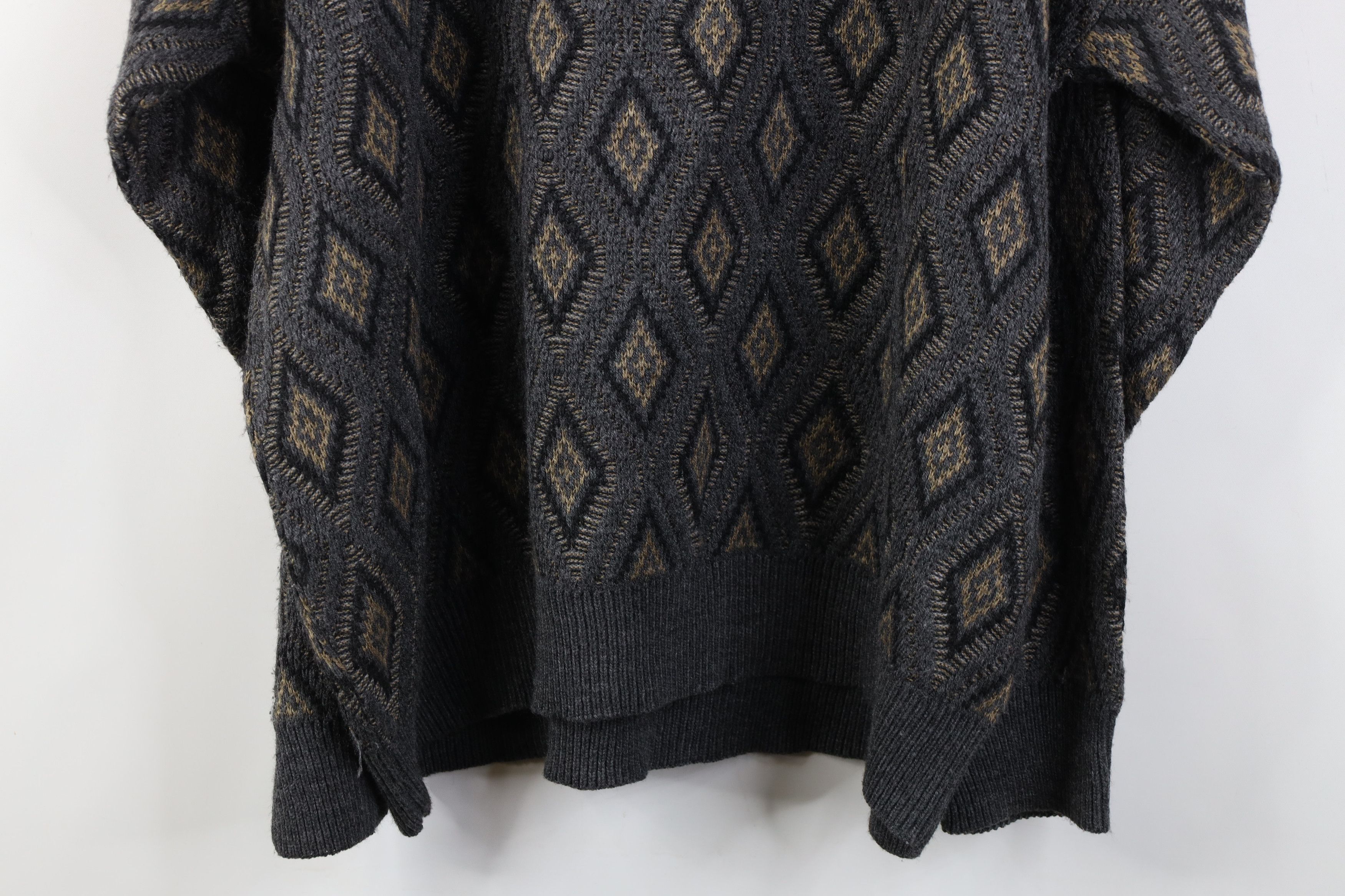 Vintage Vintage 90s Streetwear Geometric Knit Crewneck Sweater Size US XL / EU 56 / 4 - 10 Thumbnail