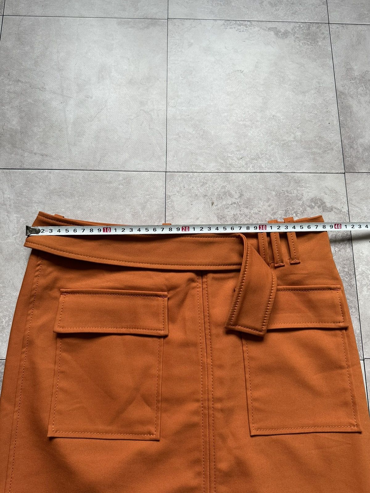 Cop Copine Cop Copine Mayabis Orange Mini Skirt Belt Pockets Taille 36 Size 25" / US 0 / IT 36 - 11 Thumbnail