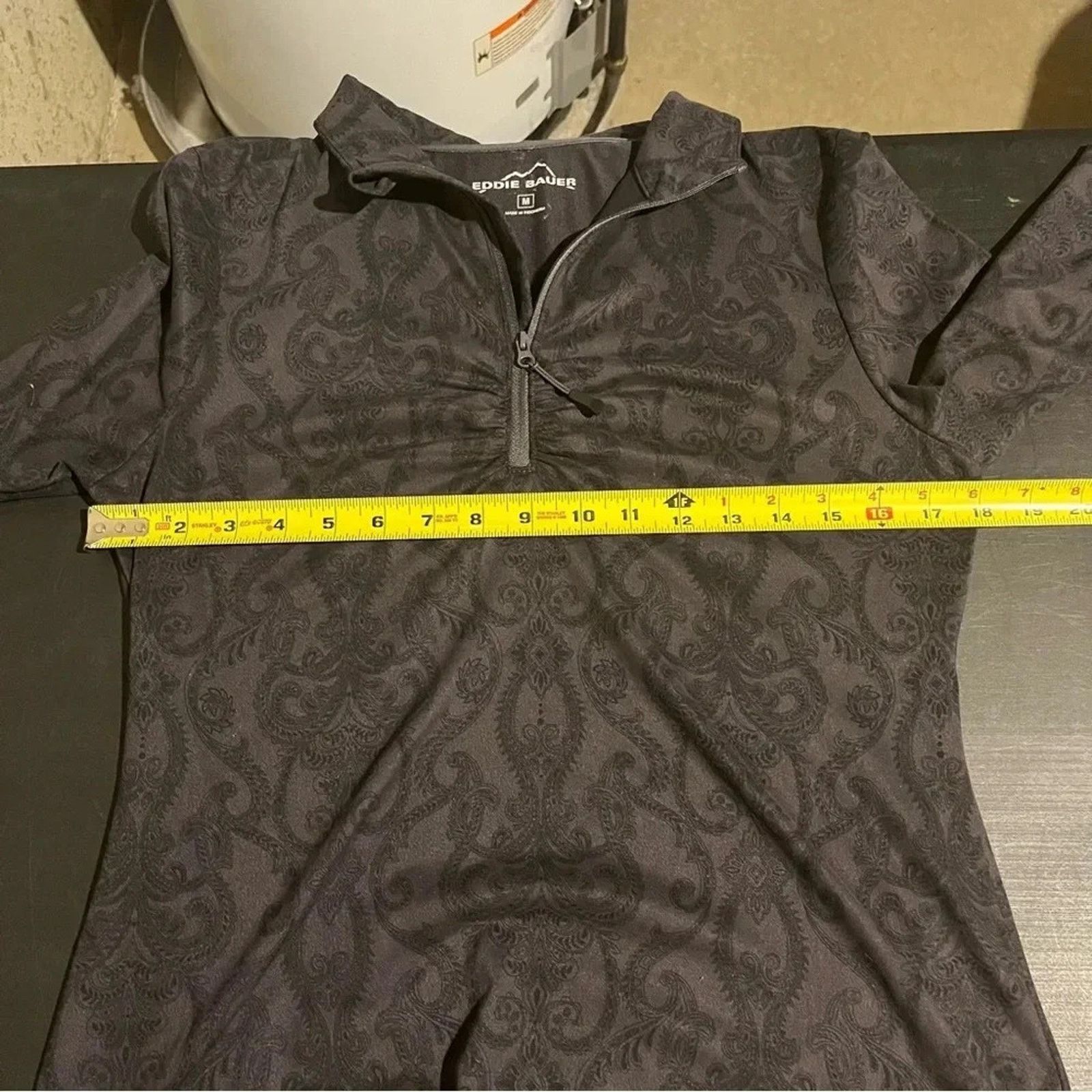 Eddie Bauer Eddie Bauer Top sz M Paisley Print 1/4 Zip Pullover Size M / US 6-8 / IT 42-44 - 7 Thumbnail