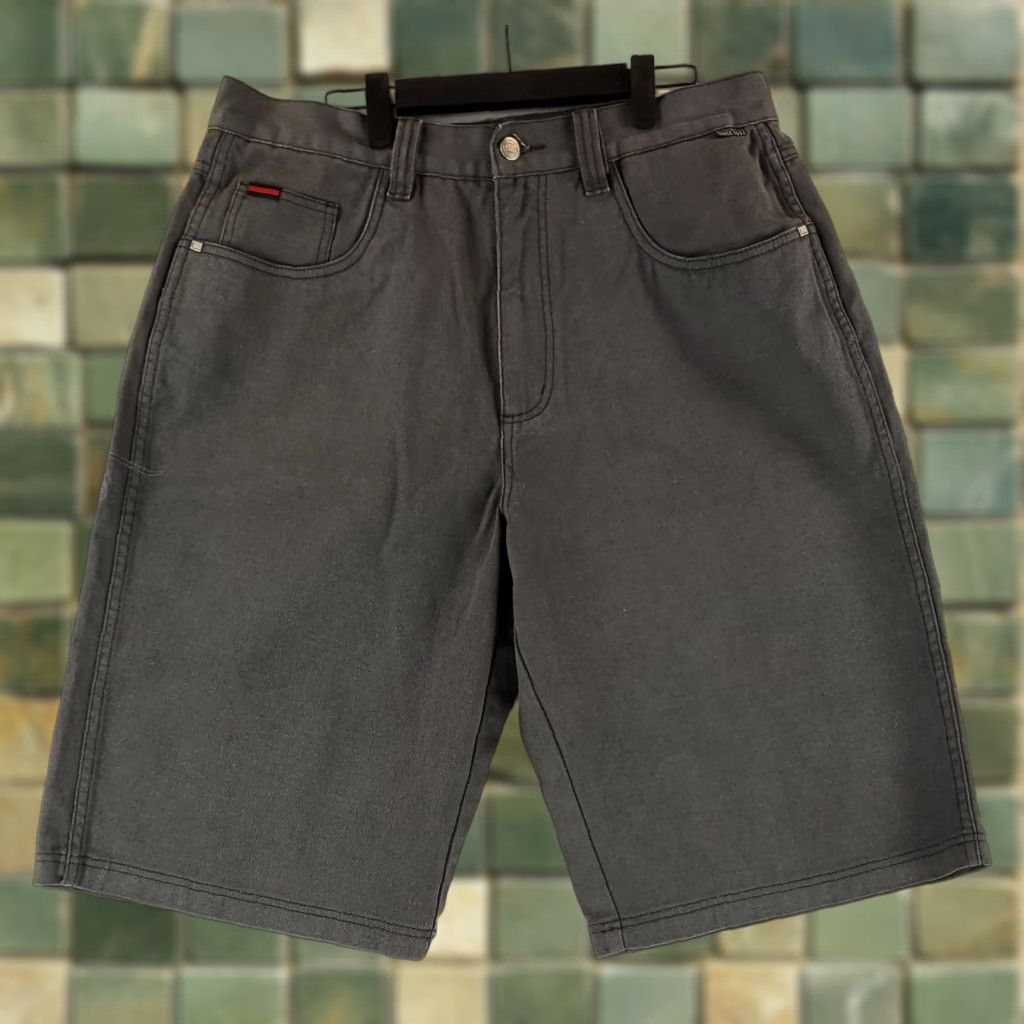 Fubu VINTAGE FUBU Shorts Denim 90s The Collection Gray Mens 36 38 (36x14 Actual) Jorts Mens Size US 36 / EU 52 - 1 Thumbnail