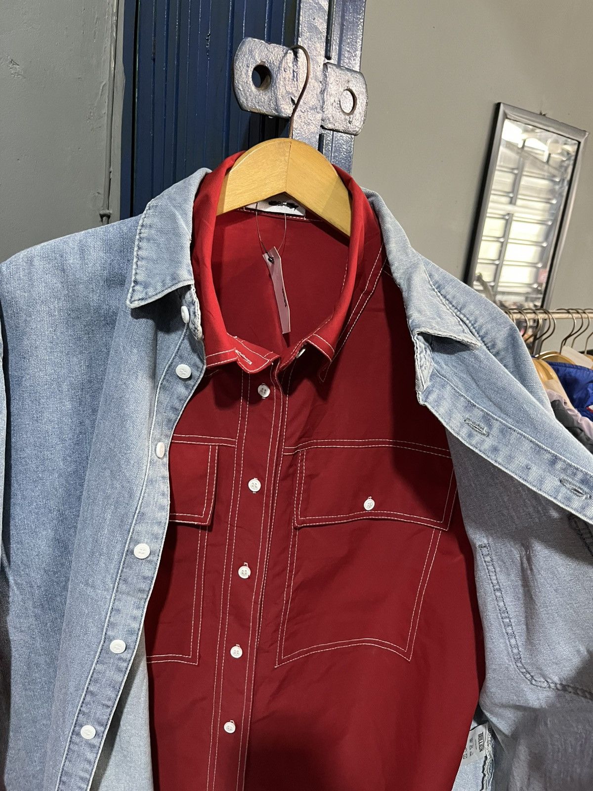 If Six Was Nine Trilion double pocket hybrid style button ups shirt Size US L / EU 52-54 / 3 - 5 Thumbnail