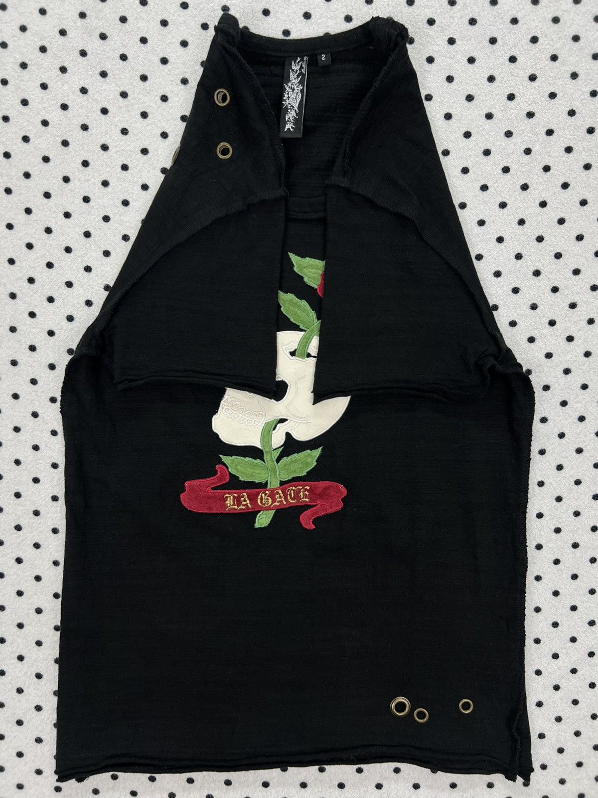 Japanese Brand La Gate Deconstructed Studded Tshirt Size S / US 4 / IT 40 - 5 Thumbnail