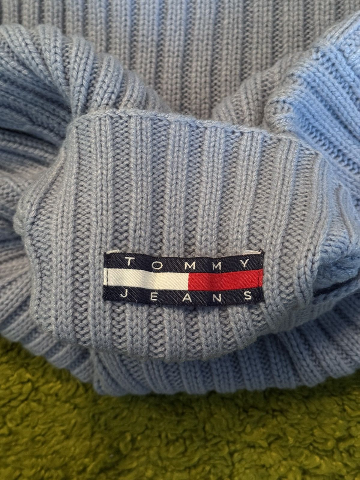 Tommy Hilfiger × Tommy Jeans × Vintage Tommy Jeans by Hilfiger 2000s Y2K wool ribbed knit sweater Size M / US 6-8 / IT 42-44 - 5 Thumbnail