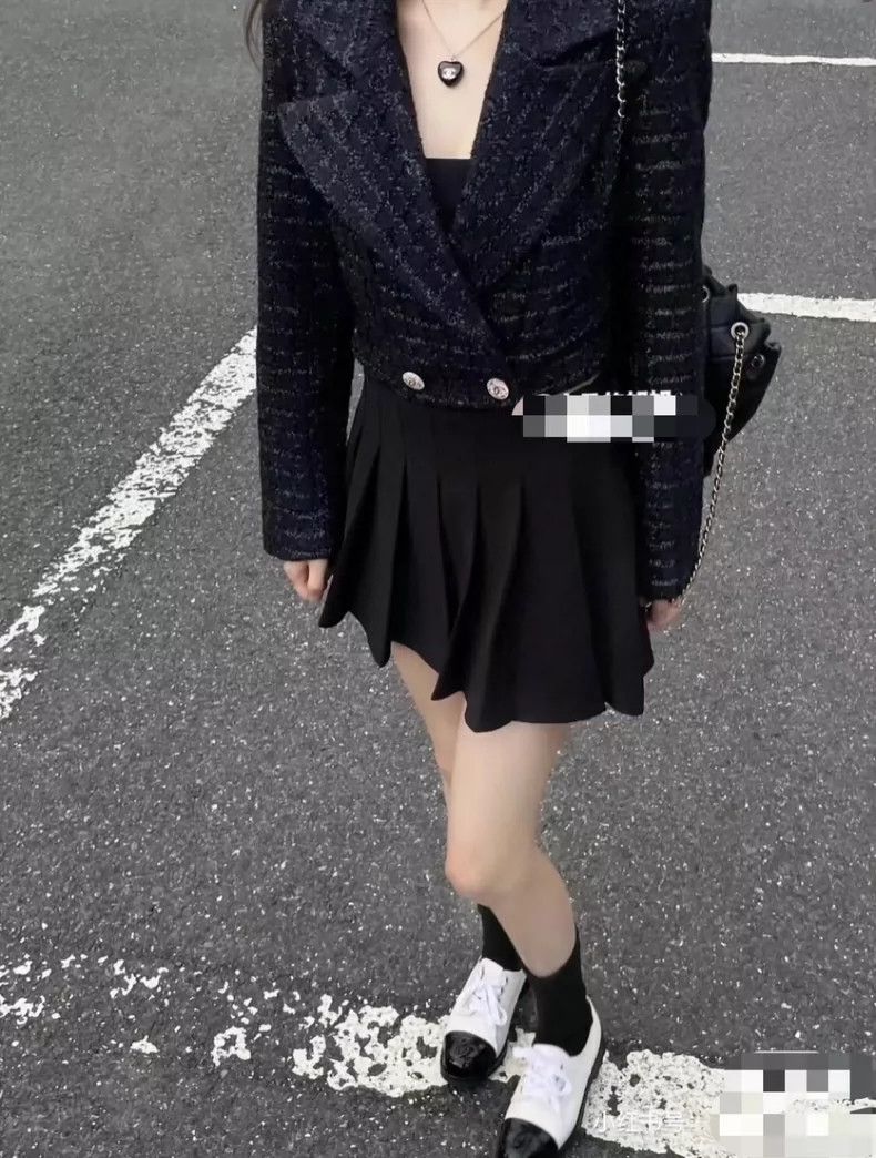 Chanel Chanel 21K black fine tweed braided short jacket 2504-Nexta Size XS / US 0-2 / IT 36-38 - 9 Thumbnail