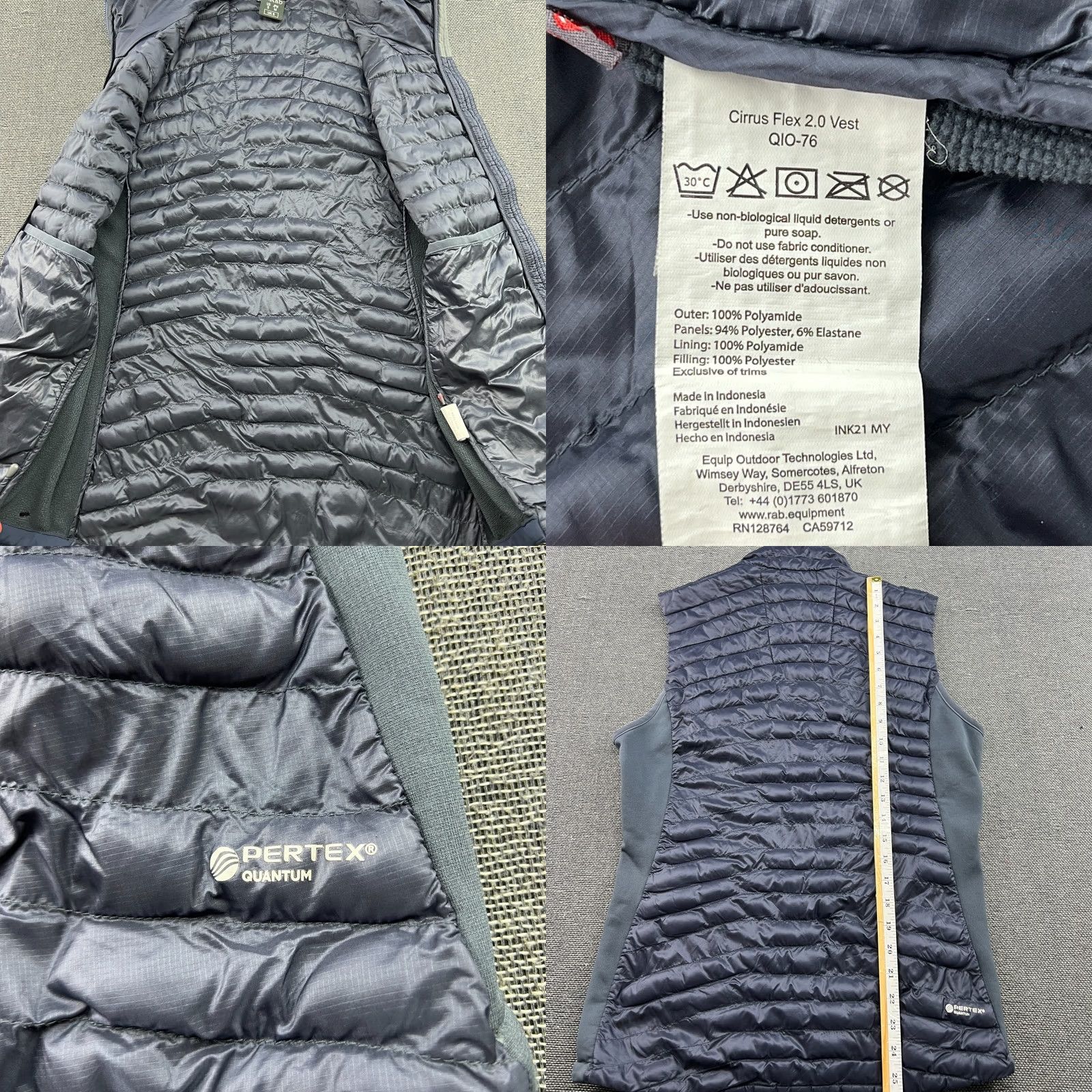 Vintage Rab Cirrus Flex 2.0 Vest Womens Gray Primaloft Lightweight Pertex Quantum Gilet Jacket, Zip, Sleeveless, Vest, Womens, S Size S / US 4 / IT 40 - 8 Thumbnail