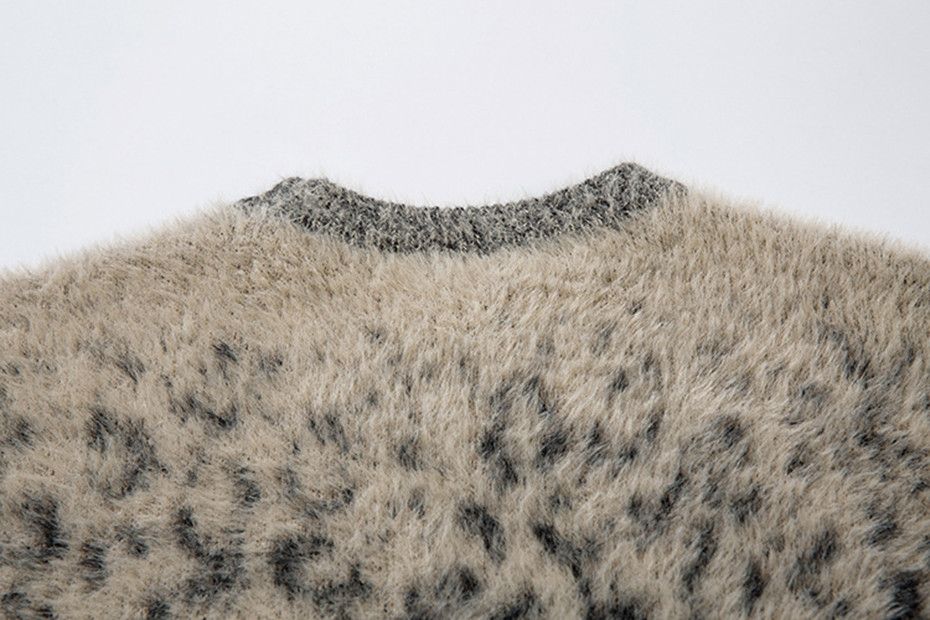 Japanese Brand × Vintage Leopard Knitted Sweater Y2k Loose Size US M / EU 48-50 / 2 - 4 Thumbnail