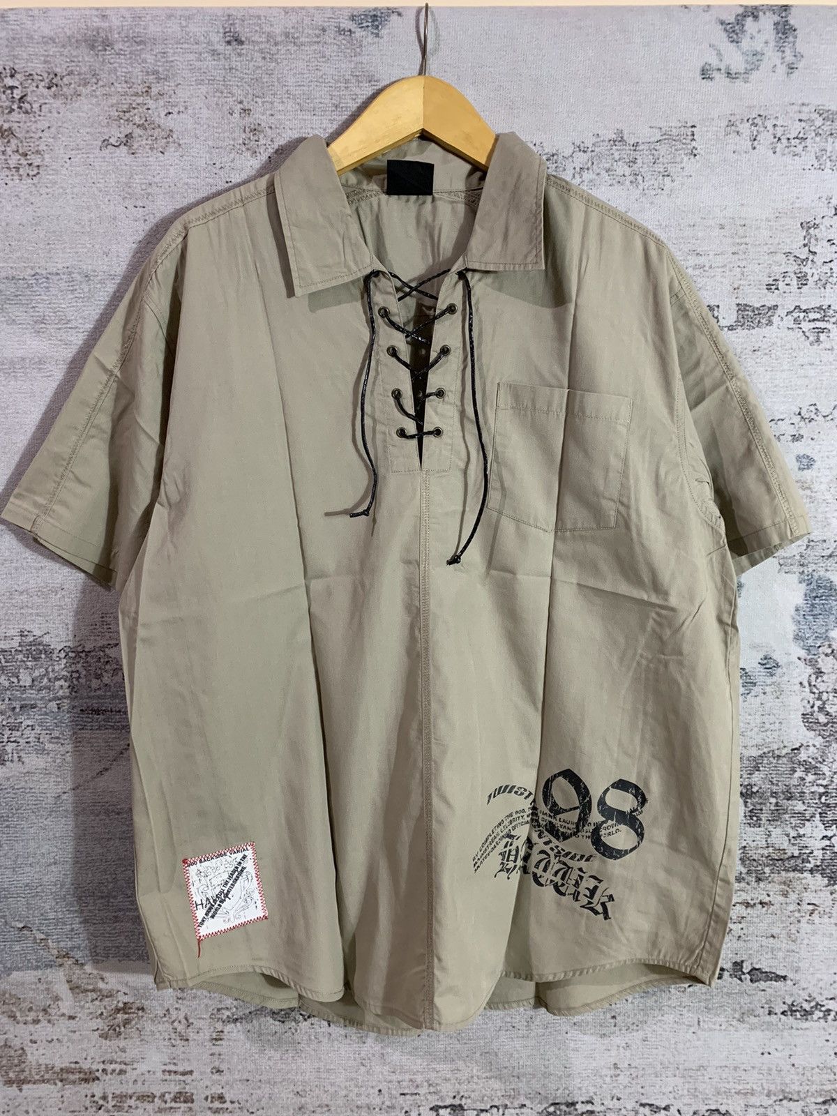 If Six Was Nine × Tony Hawk Vintage Tony Hawk Lace Up Shirt Size US L / EU 52-54 / 3 - 1 Thumbnail