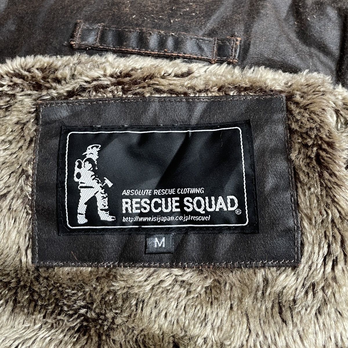 Japanese Brand × Le Grande Bleu (L.G.B.) Vintage Brand Rescue Squad M-65 Fur Waxed Jacket 2000s Size US M / EU 48-50 / 2 - 10 Thumbnail