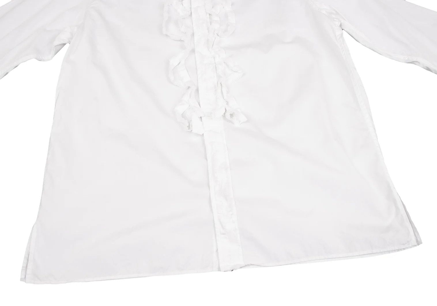 Yohji Yamamoto Yohji Yamamoto Cotton Frill Tape Shirt Size US L / EU 52-54 / 3 - 9 Thumbnail