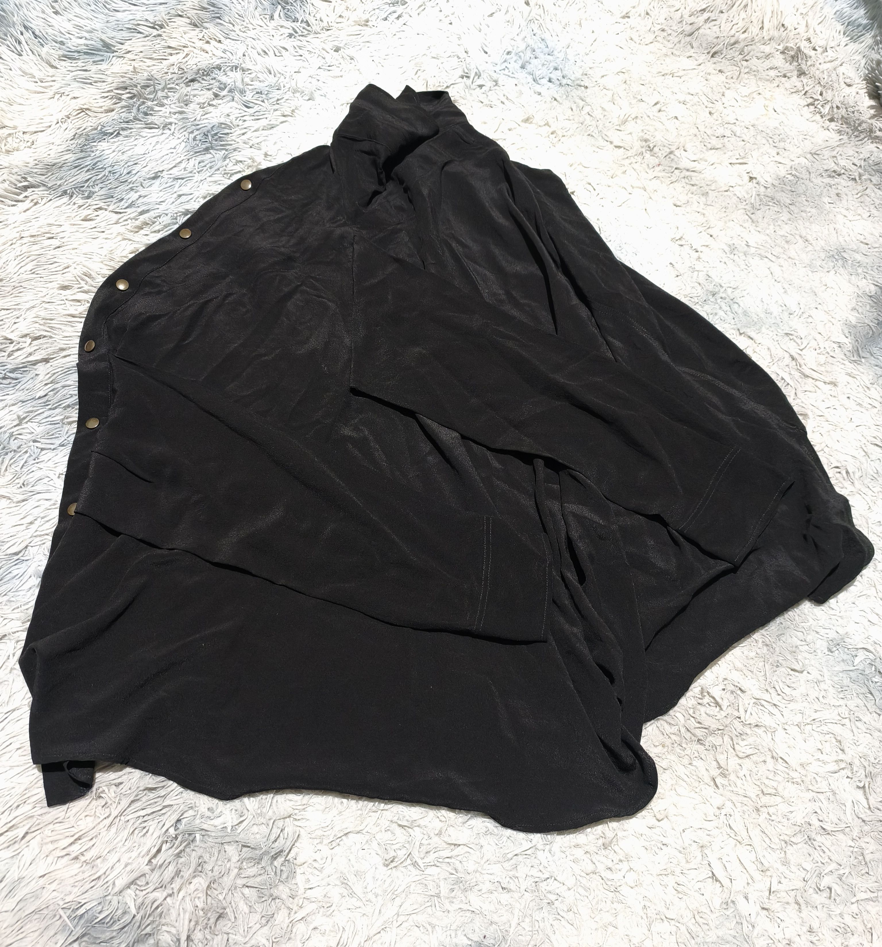 Faith Connexion FAITH CONNEXION Shirt Style Asymmetric Silk Skirt Size 28" / US 6 / IT 42 - 9 Thumbnail
