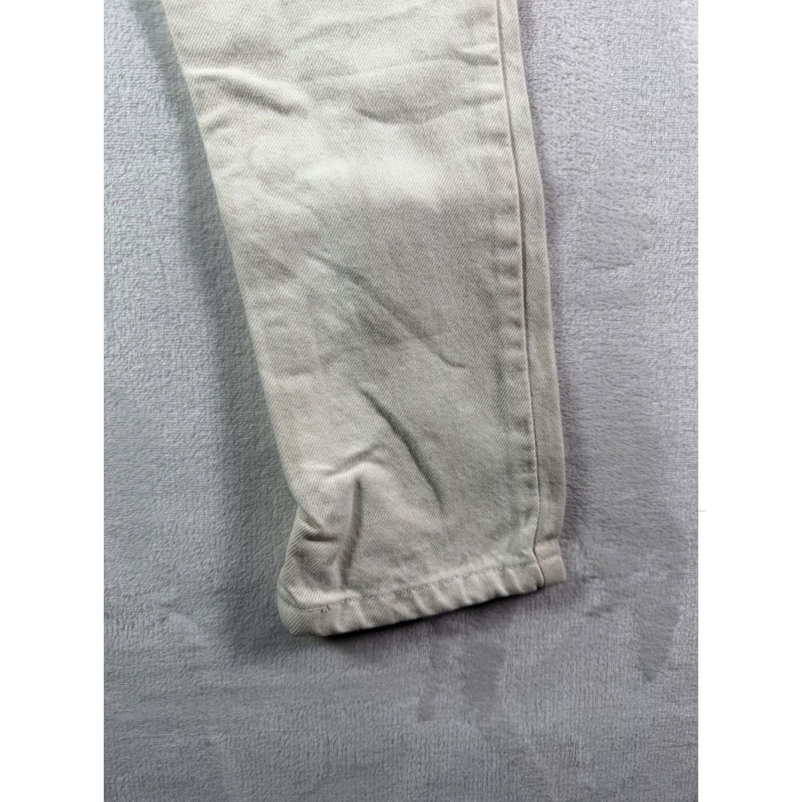 Levi's VINTAGE Levi's 512 Jeans Women's Sz 12 White Denim Slim Fit Tapered Leg 90s USA Retro Size 34" / US 12 / IT 48 - 4 Thumbnail