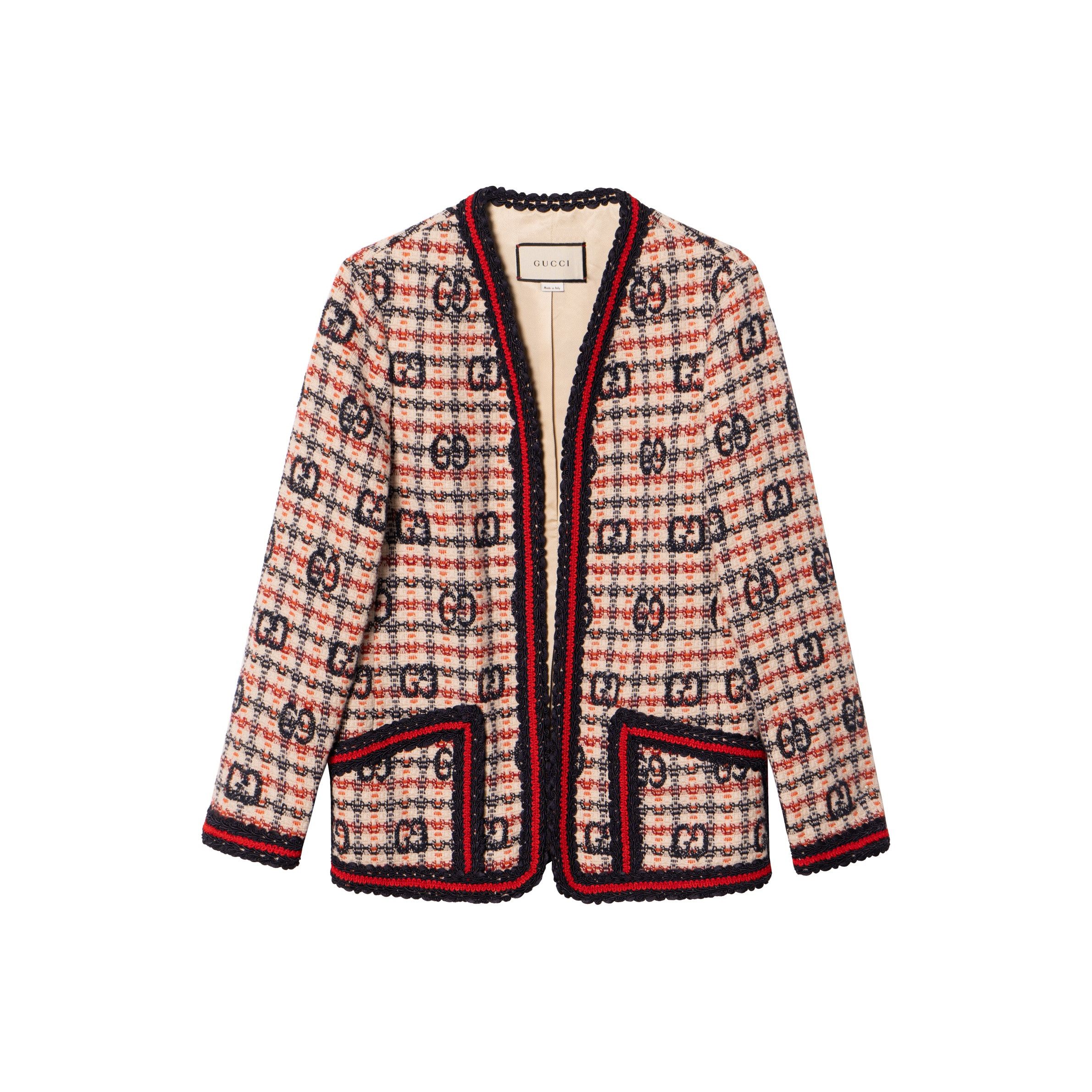 Gucci Gucci G Logo Tweed Jacket Size 38 Size XS / US 0-2 / IT 36-38 - 1 Thumbnail