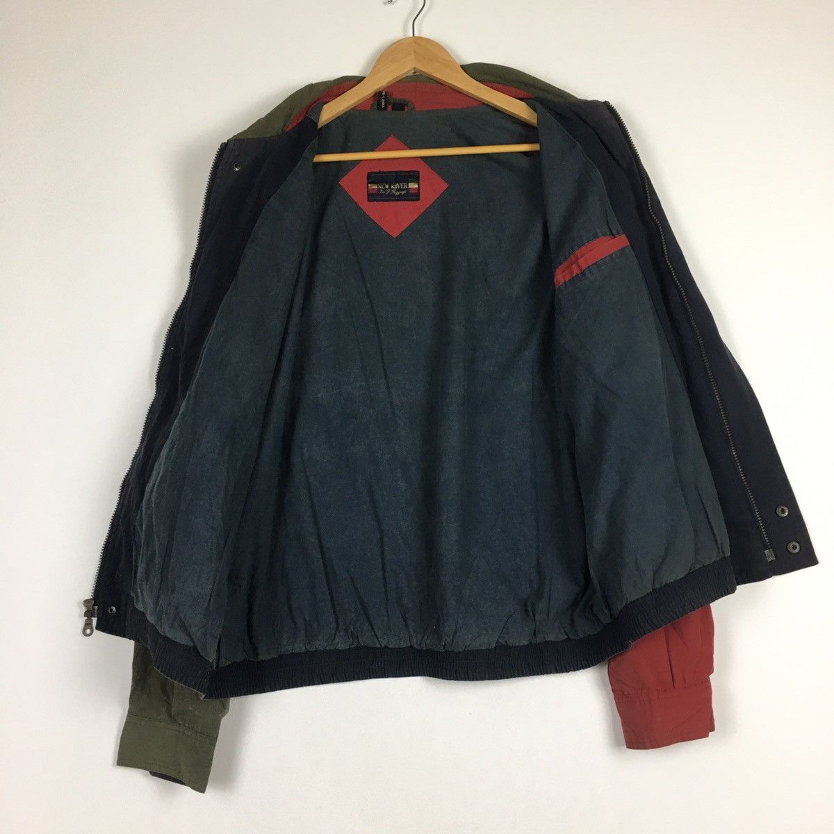 Vintage Vintage New River Colour Block Bomber Size US XL / EU 56 / 4 - 11 Thumbnail