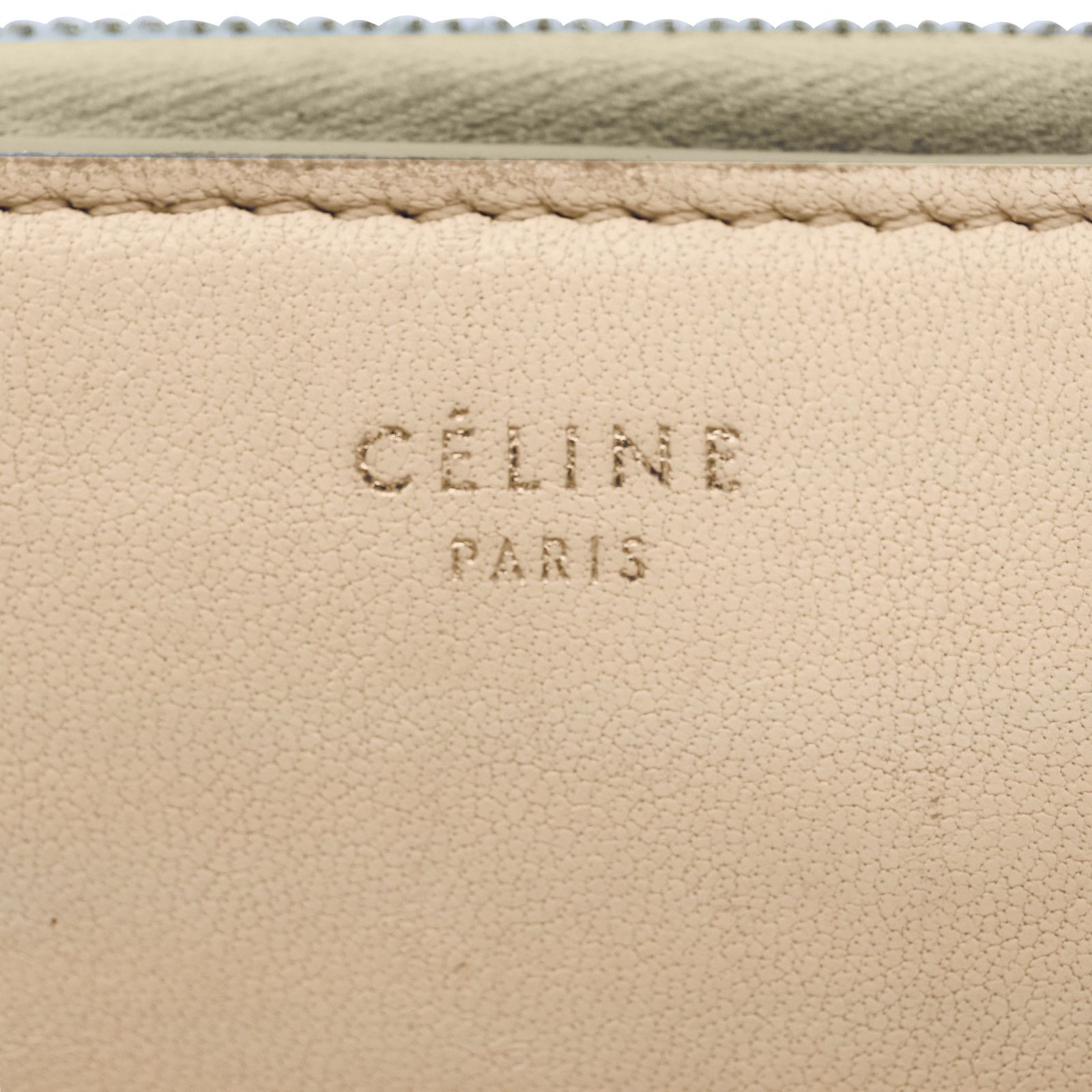 Celine 🔴 Celine Multifunction Zip Wallet - Beige/Navy Size ONE SIZE - 6 Thumbnail