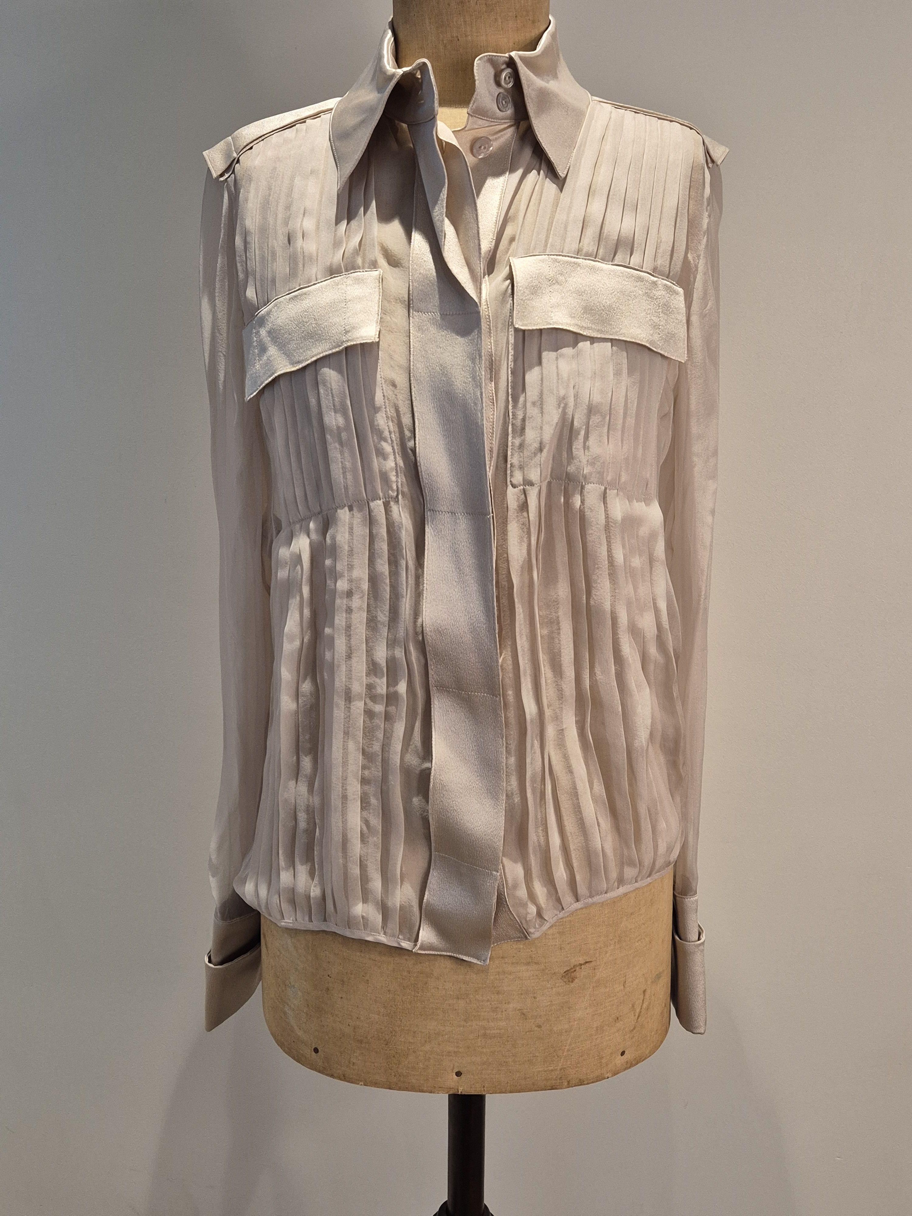 Alberta Ferretti Alberta Ferretti silk chiffon blouse Size S / US 4 / IT 40 - 1 Thumbnail
