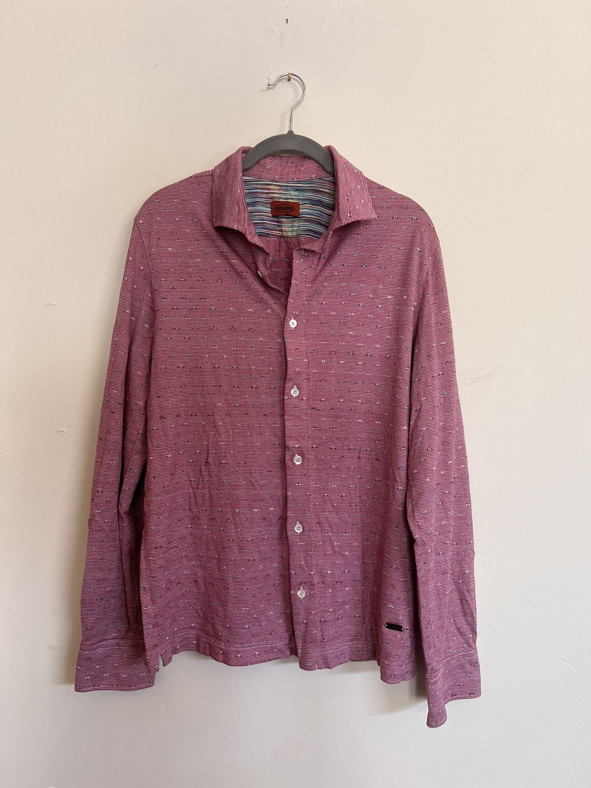 Missoni Red and White Multicolor Button Down Size US M / EU 48-50 / 2 - 1 Thumbnail