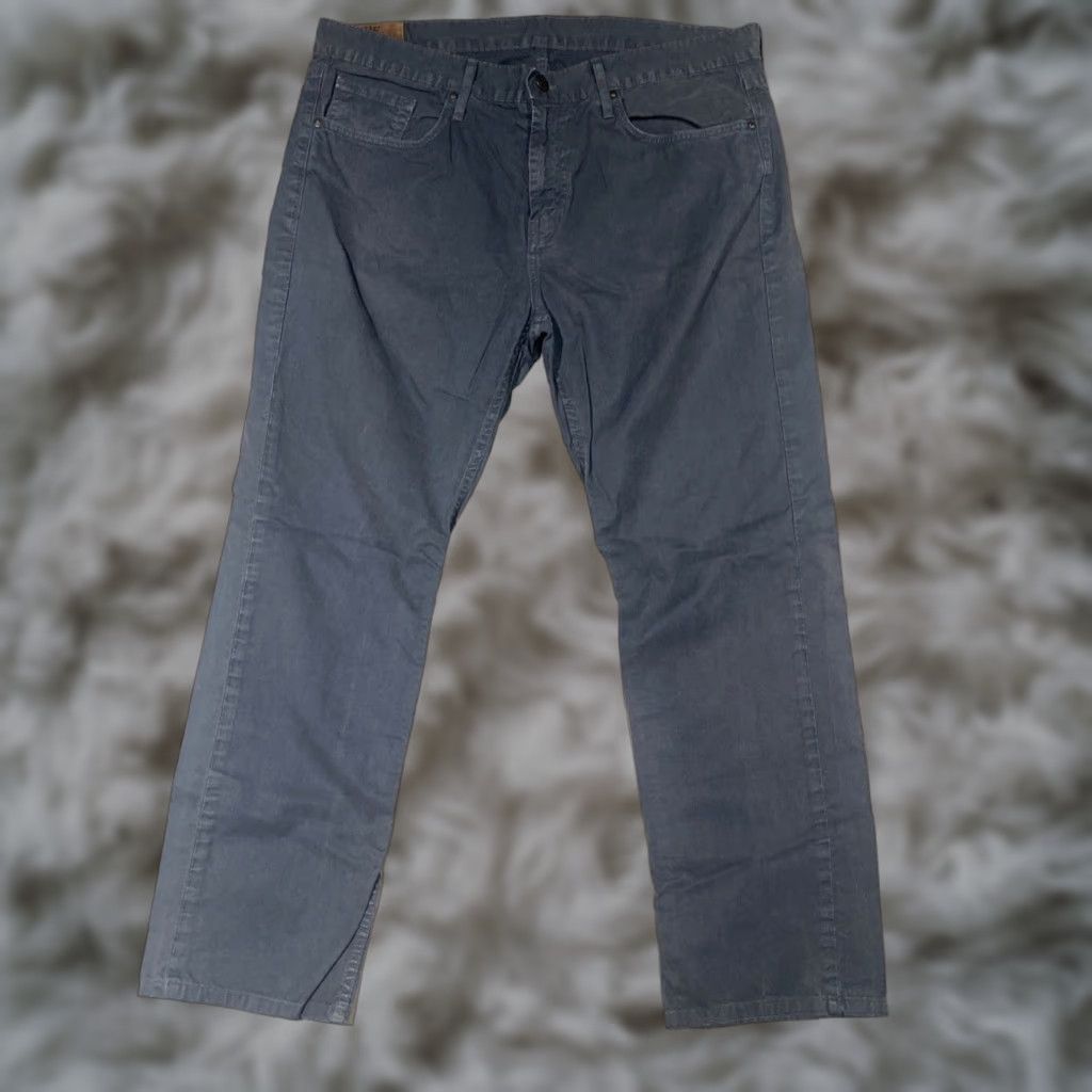 J Brand J. BRAND Pants Slim Straight KANE 36x30 Men Blue Casual Mid-Rise Cotton Blend Slimming Ankle Flat Front Regular Urban? Size US 36 / EU 52 - 1 Thumbnail