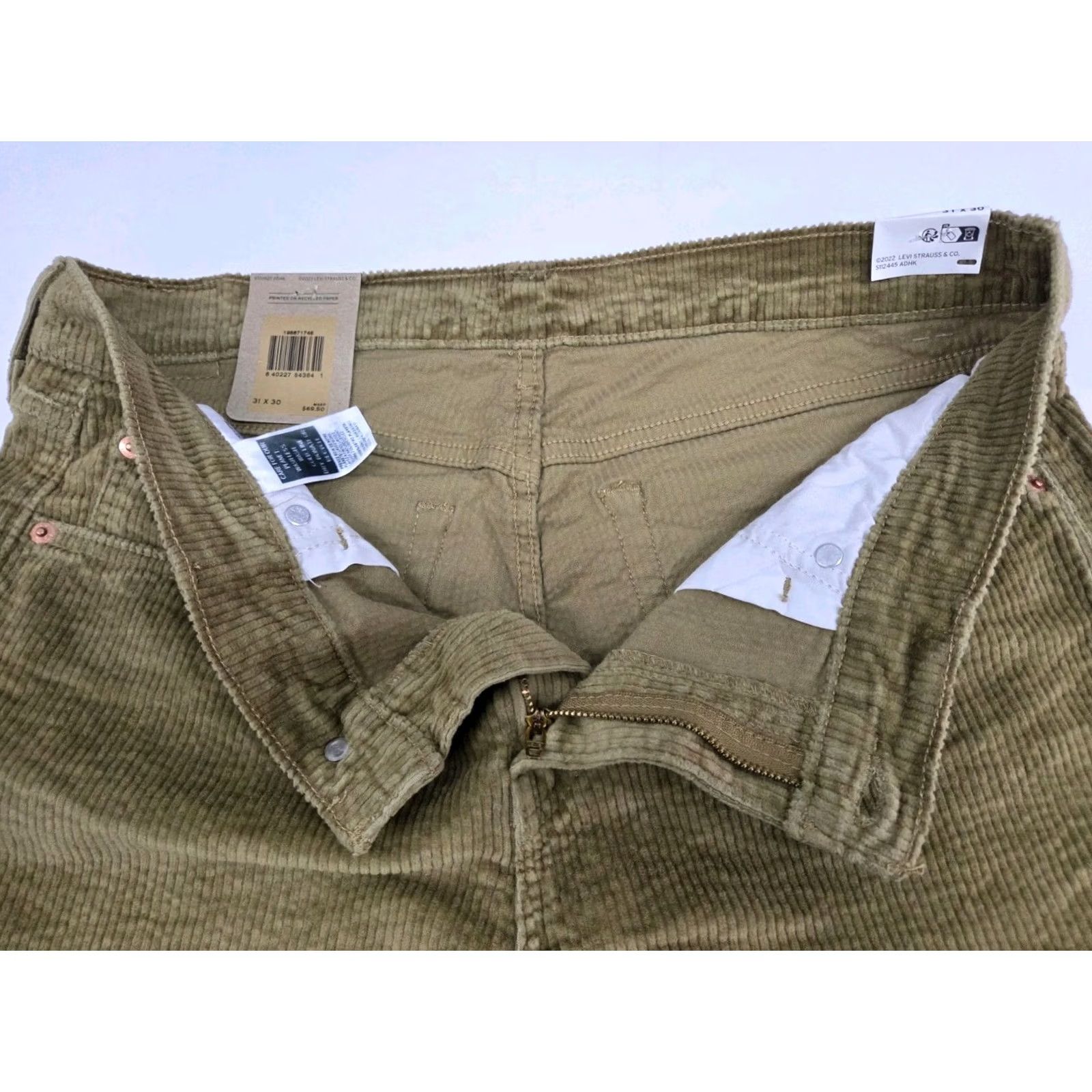Levi's Levi's Womens Boyfriend Mid Rise Tapered Leg Corduroy Pants NWT 31/30 #8671 Size 24" / US 00 / IT 34 - 5 Thumbnail