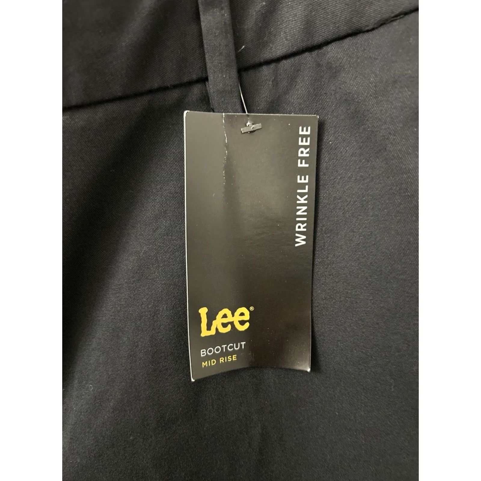 Lee Lee Pants Womens 40x30 Black Bootcut Mid Rise Wrinkle Resistant Pockets Twill Chino Workwear Casual size 18 Regular Womens Mens? Size 40" / US 18 - 5 Thumbnail