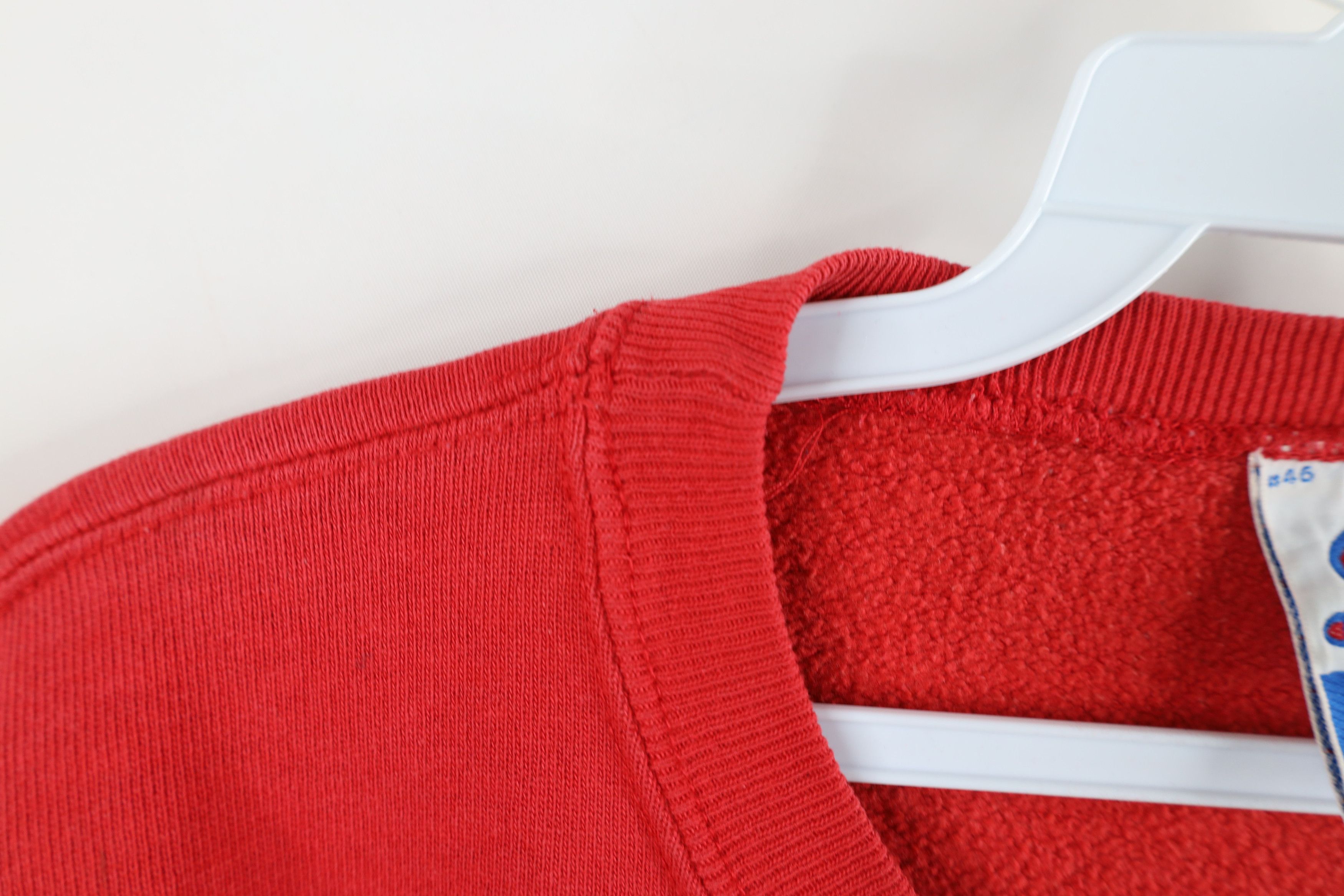 Champion × Vintage Vintage 90s Champion Spell Out Crewneck Sweatshirt Red Size US M / EU 48-50 / 2 - 9 Thumbnail