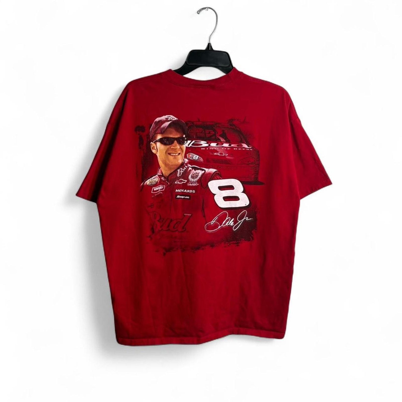 Chase Authentics Vintage chase authentic dale earnhardt Jr NASCAR red T-shirt Size US XL / EU 56 / 4 - 1 Thumbnail