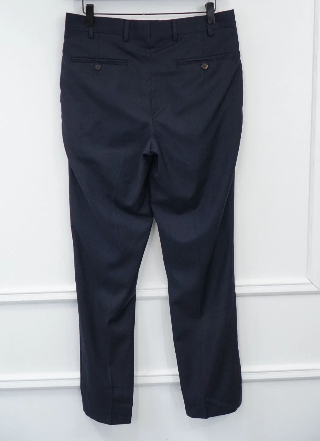 Suitsupply Men Suitsupply Pants Navy Blue Wool Sienna Size UK/US34 Size 34R - 2 Thumbnail