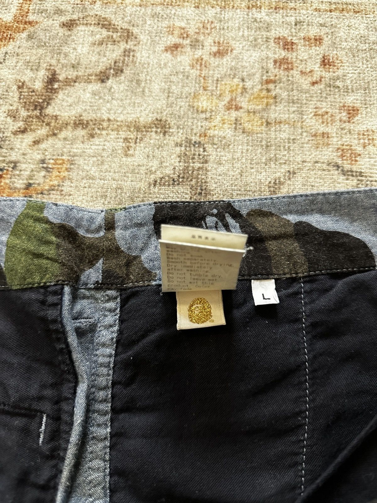 Bape A Bathing Ape 1st Camo Chino Shorts - Blue Size US 32 / EU 48 - 7 Thumbnail