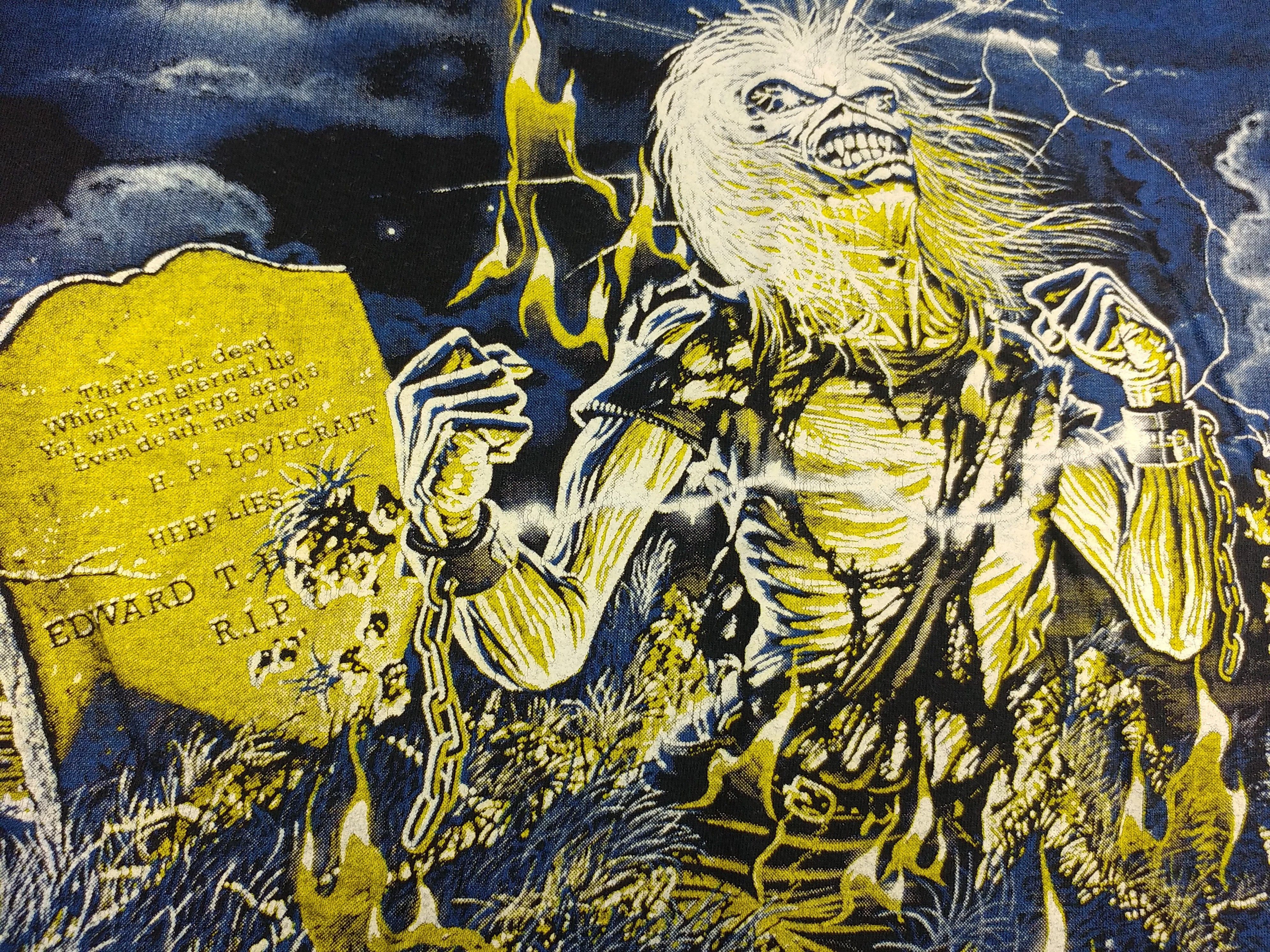 Vintage Vintage Iron Maiden T-Shirt 1985 Live After Death Tour, XL Size US XL / EU 56 / 4 - 7 Thumbnail