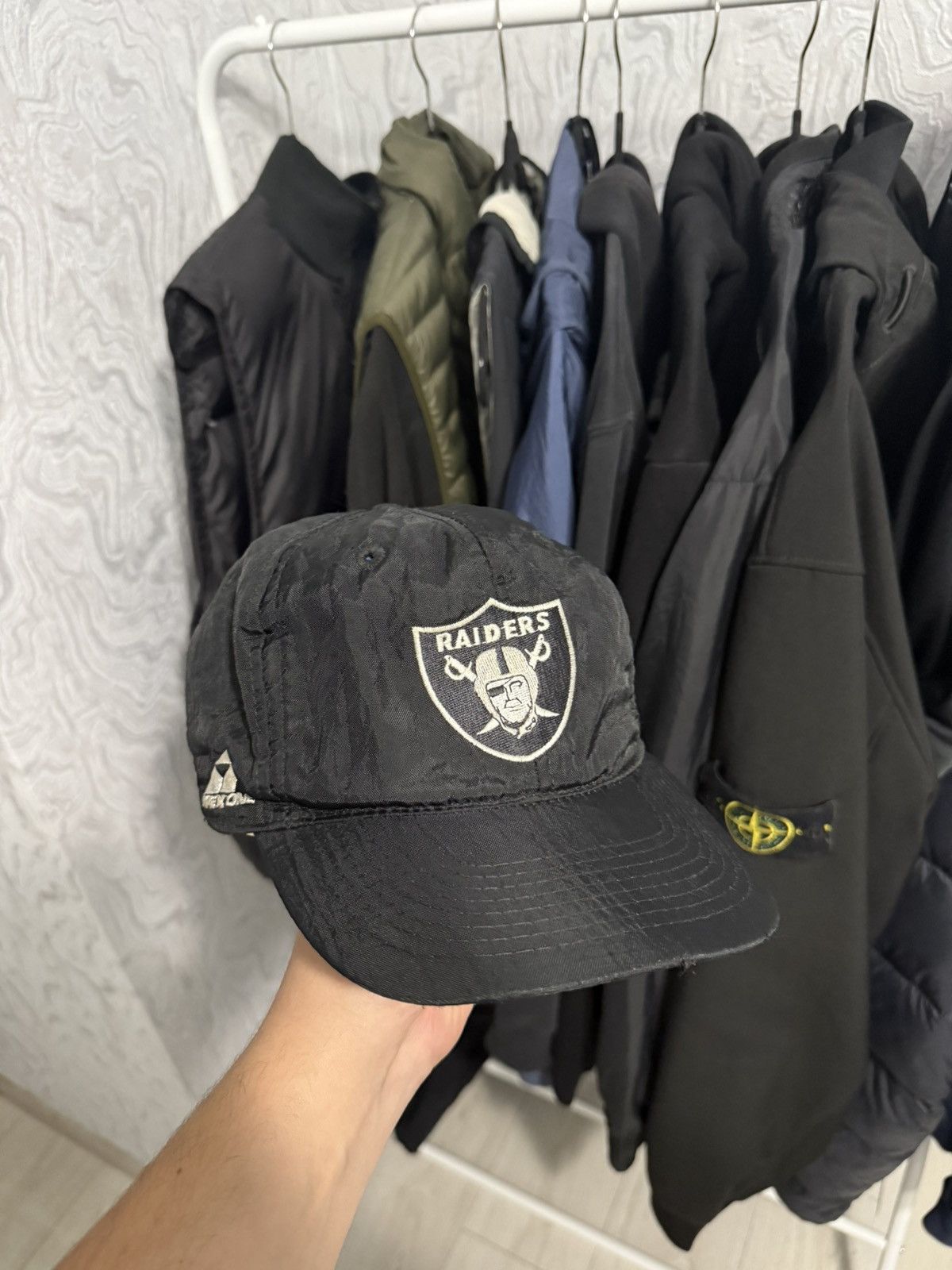NFL Oakland Raiders Nylon SnapBack Vintage 90s Size ONE SIZE - 1 Thumbnail
