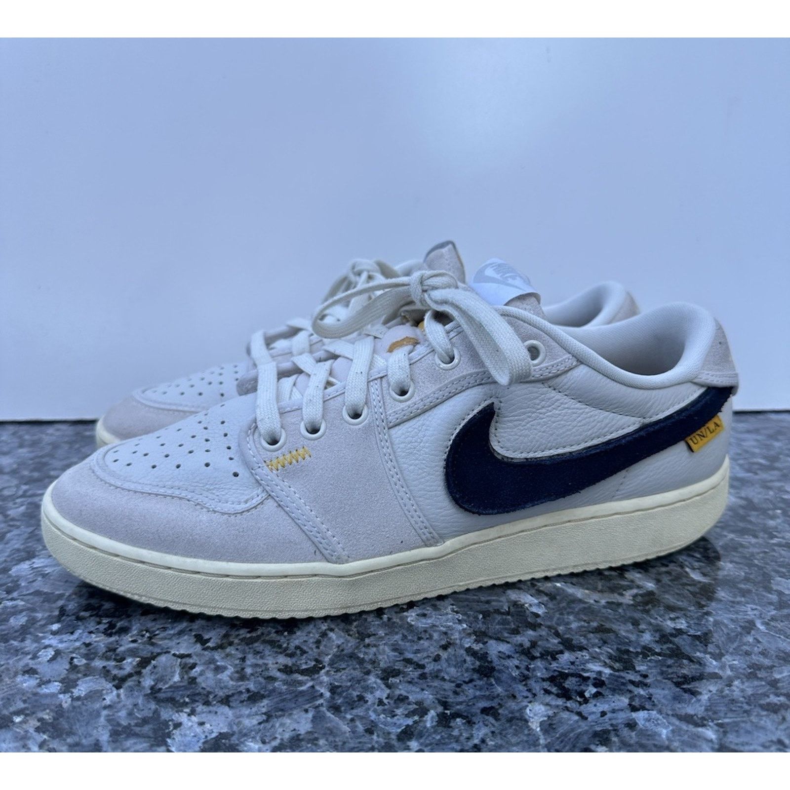 Nike Nike Union LA Air Jordan 1 AJKO Low Sail Muslin Leather US10 Size US 10 / EU 43 - 3 Thumbnail