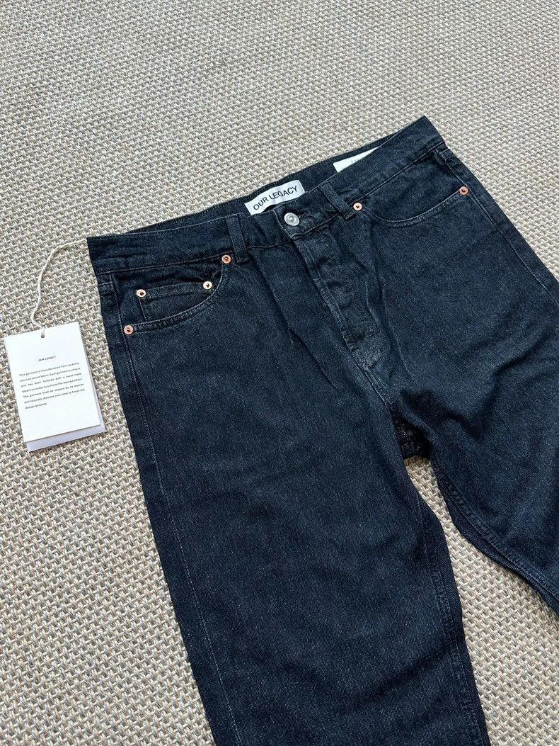 Our Legacy Our Legacy Water-washed zipper straight jeans Size US 33 - 1 Thumbnail
