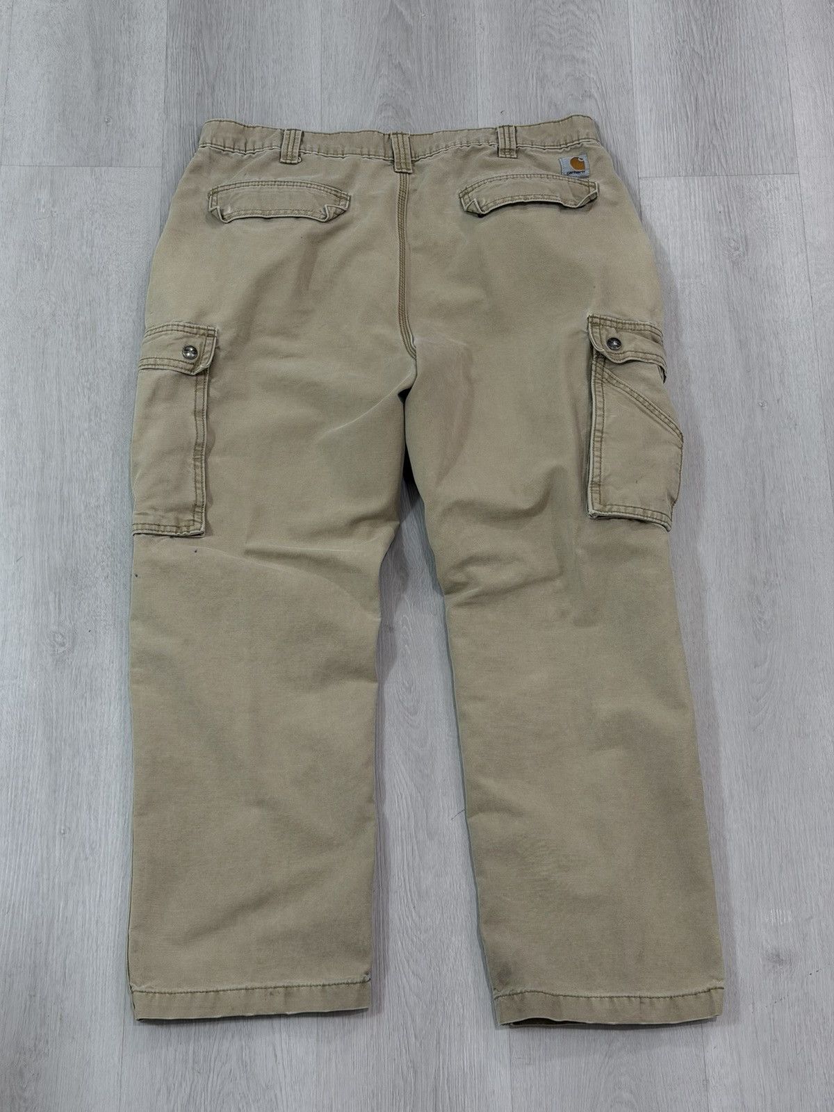 Carhartt Vintage Carhartt Cargo Relaxed Fit 38x30 Workwear Tan Brown Size US 38 / EU 54 - 2 Thumbnail