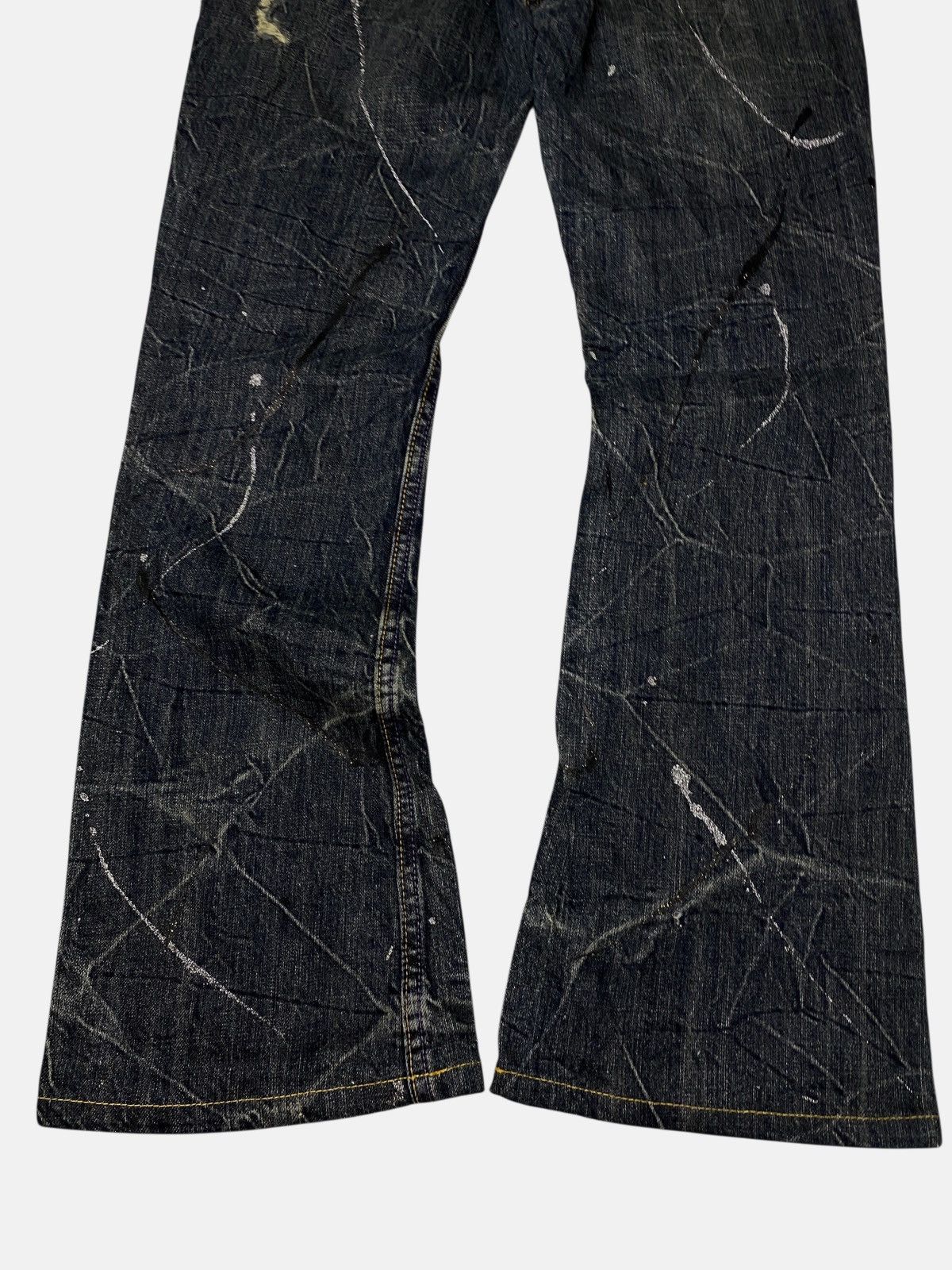 If Six Was Nine 2000's Theoria Seawash Flared Jeans Size US 28 / EU 44 - 6 Thumbnail