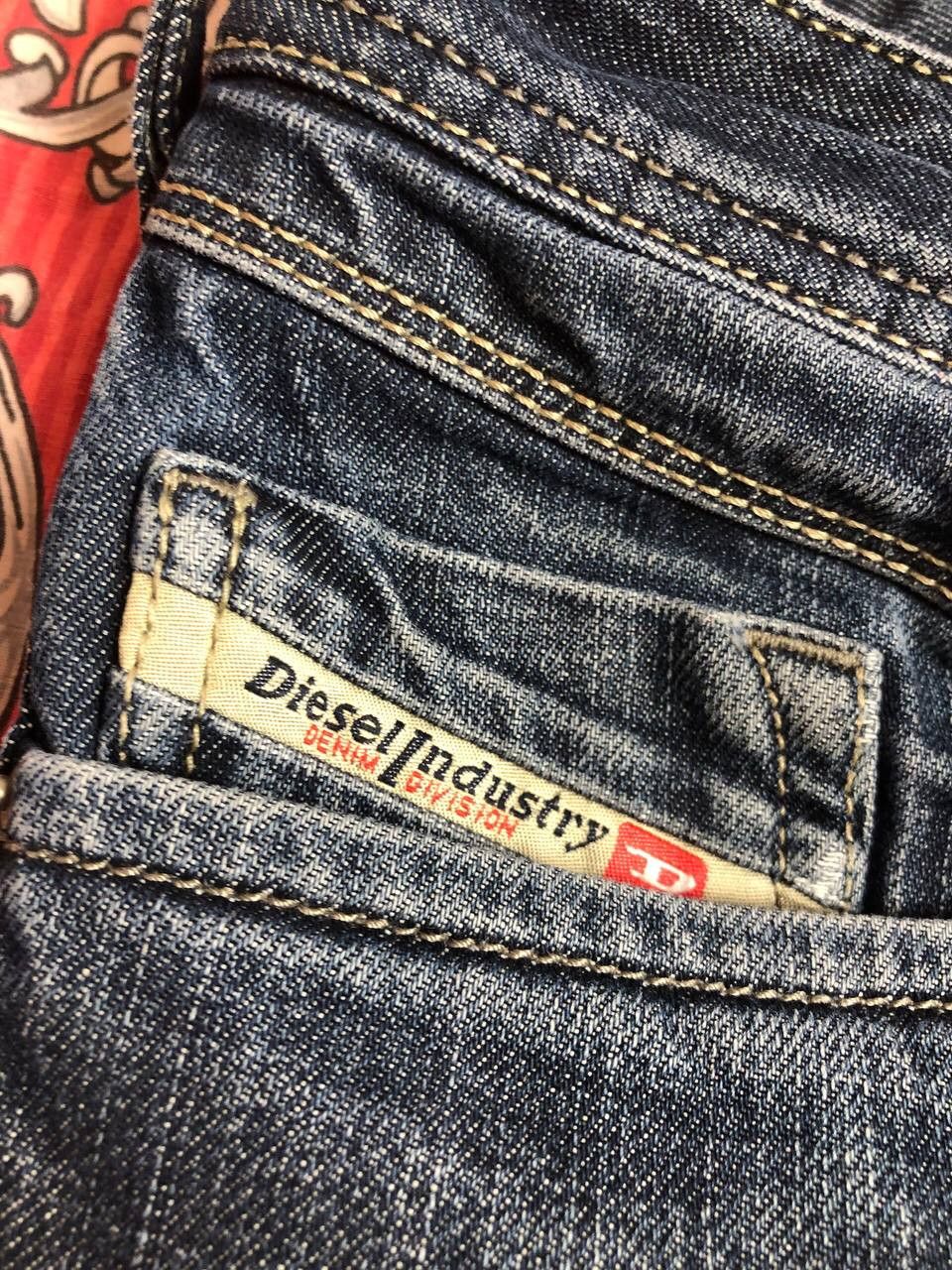 Diesel Vintage Diesel Jeans Y2K Embroidered Logo Back Designer Size US 31 - 19 Thumbnail