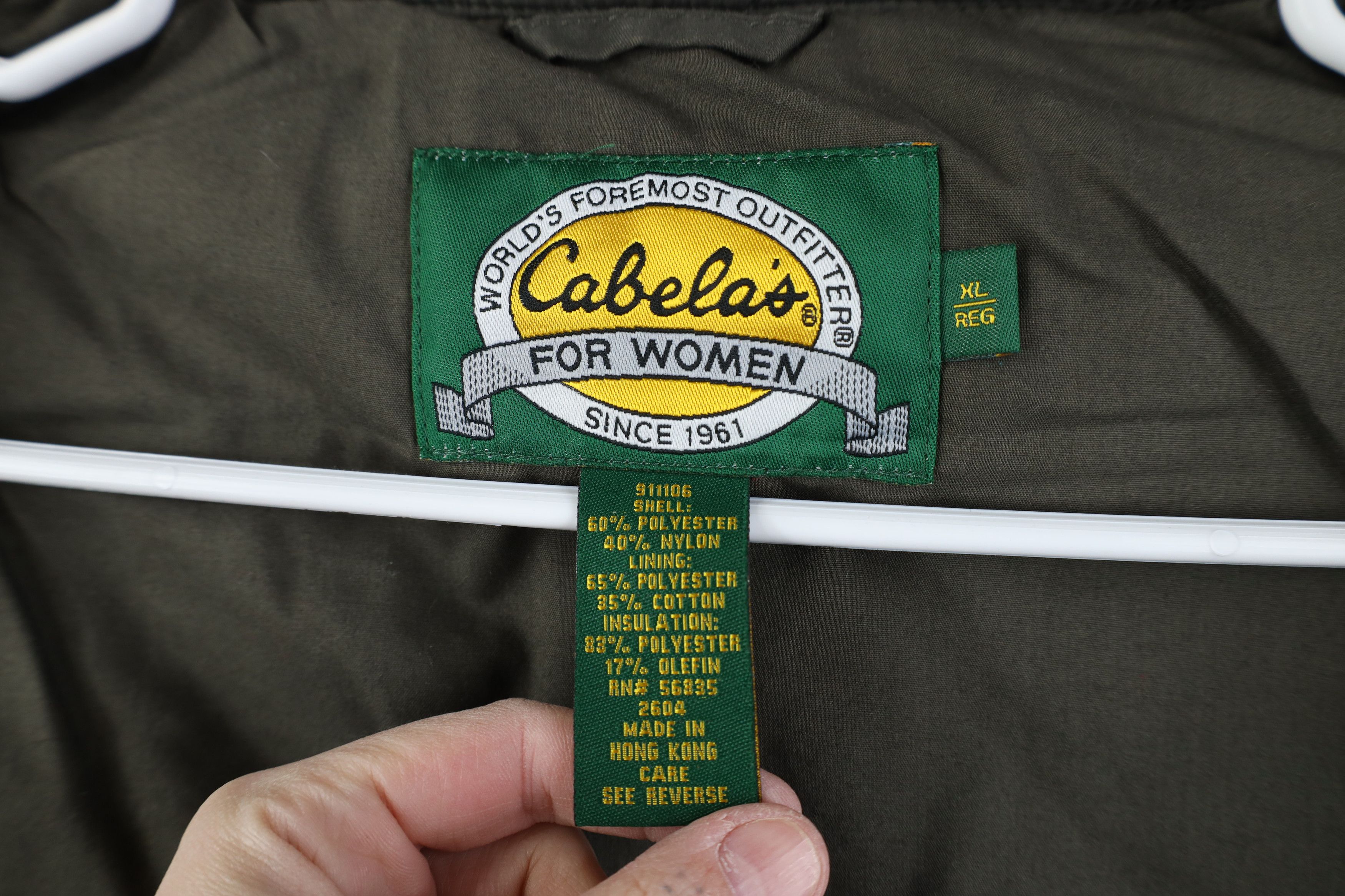 Cabelas Vintage 90s Y2K Cabelas Back Quilted Vest Jacket Green Size XL / US 12-14 / IT 48-50 - 8 Thumbnail
