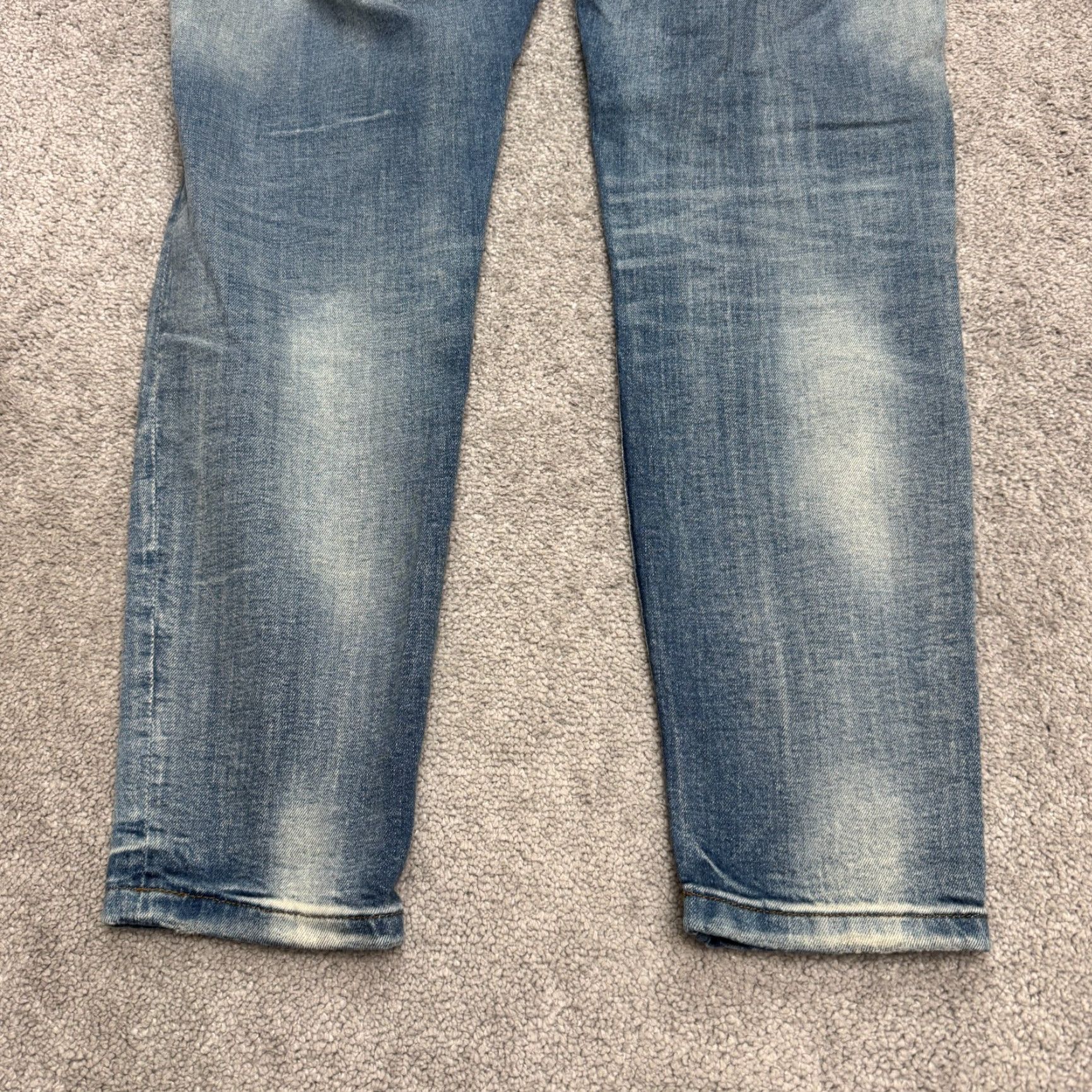 Zara VINTAGE Zara Man Original Denim Jeans Mens 36 Blue Distressed Stretch Tapered Jeans Size US 36 / EU 52 - 6 Thumbnail