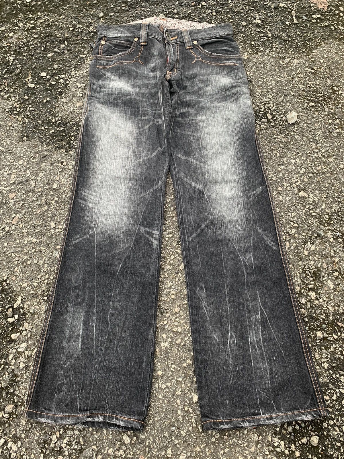 Edwin EDWIN 503 NAVAJO STYLE FADED & RUSTY MUDMAX DISTRESSED DENIM Size US 31 - 2 Thumbnail