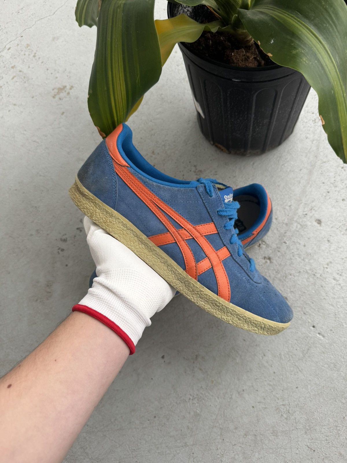 Asics Asics Vickka Moscow Onitsuka Tiger Mid Blue/Orange Shoes Size US 11 / EU 44 - 2 Thumbnail