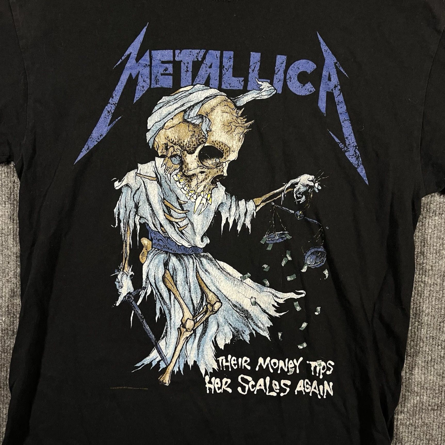 Vintage Vintage Metallica Doris Pushead Mens Medium Y2K Lady Justice Metal Double Sided Size US M / EU 48-50 / 2 - 2 Thumbnail