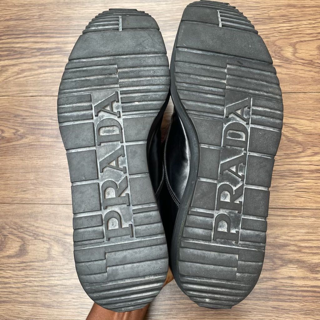 Prada Black Patent Leather Prada Chunky Brogues Shoe EU43 US10.5 Size US 10.5 / EU 43-44 - 8 Thumbnail