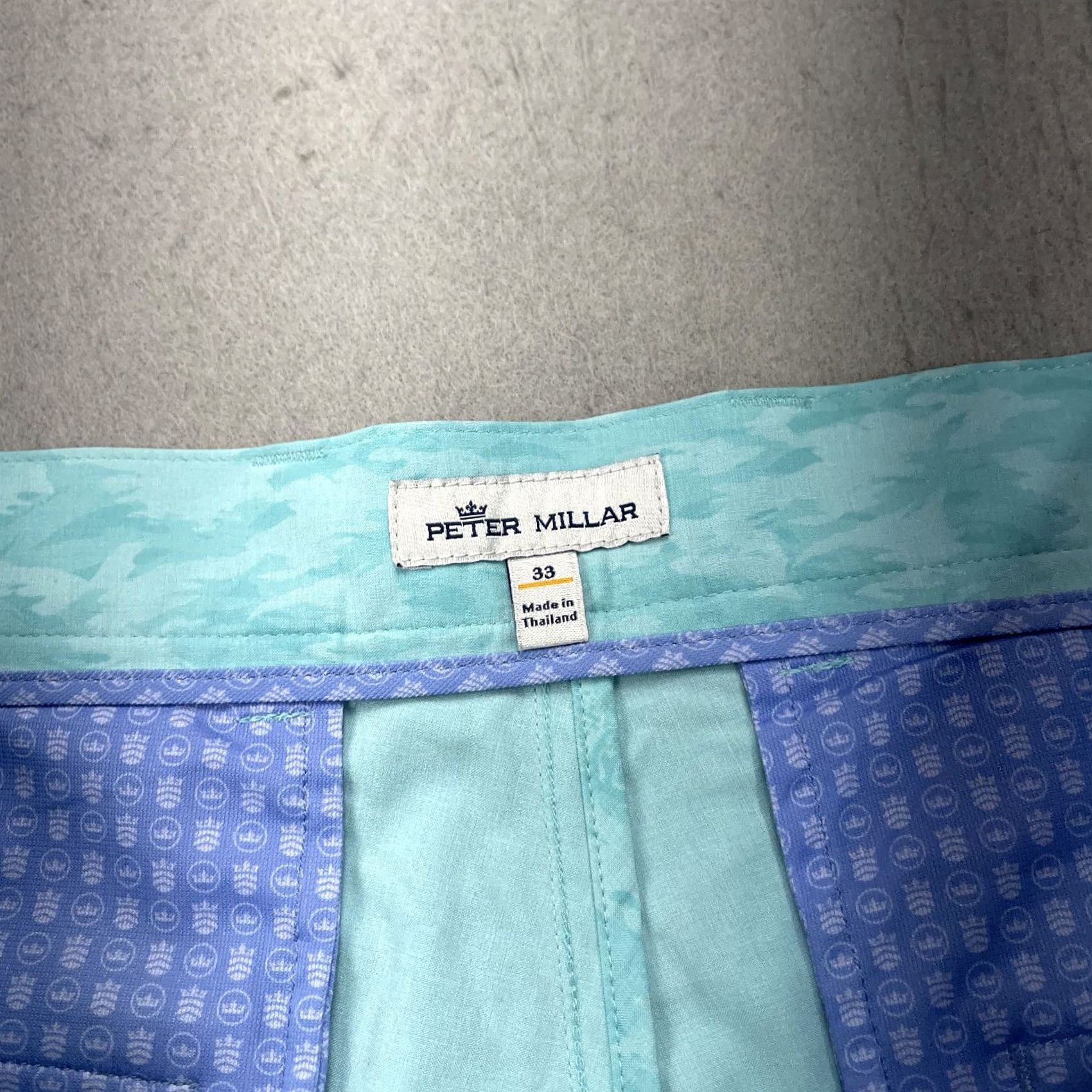Peter Millar Peter Millar Shorts Mens 33 Blue Salem Fish Hybrid Golf Stretch Chino 10 In Shirt Size US 33 - 5 Thumbnail