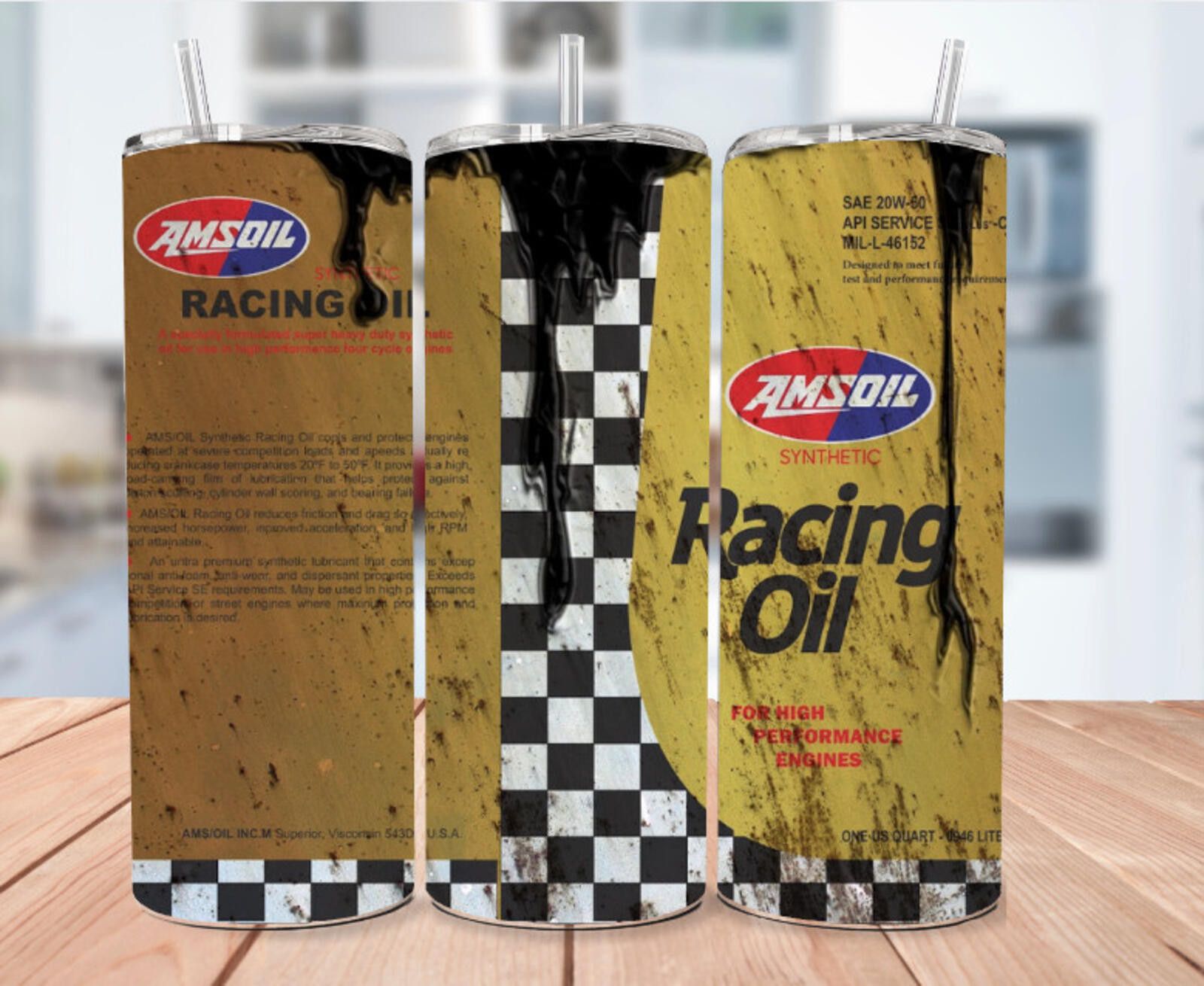 Other Amsoil Racing Motor Oil Stainless Steel Tumbler -20 Oz Size ONE SIZE - 1 Thumbnail