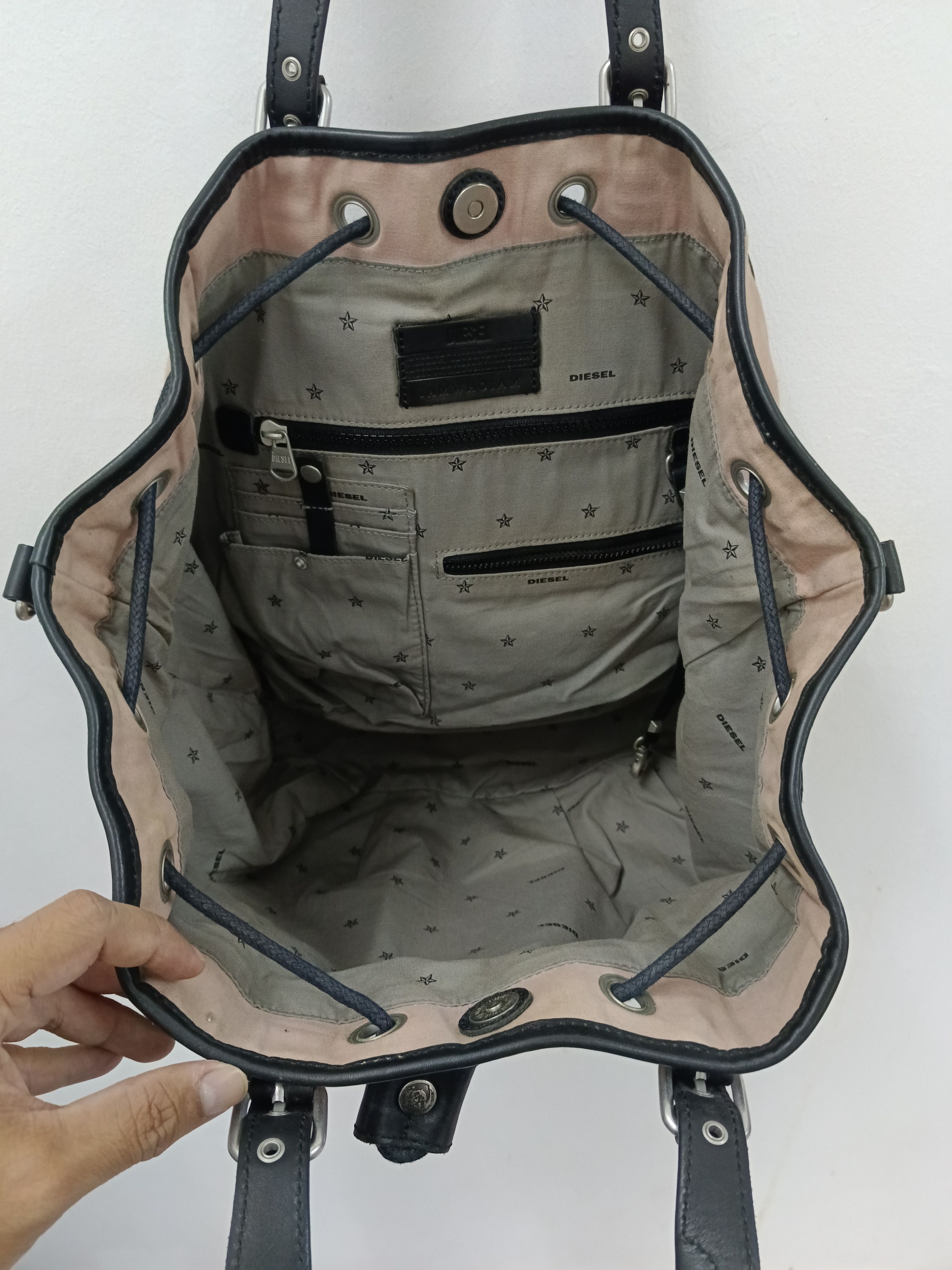 Diesel Archive Diesel Studded DrawstringTotebag Size ONE SIZE - 7 Thumbnail