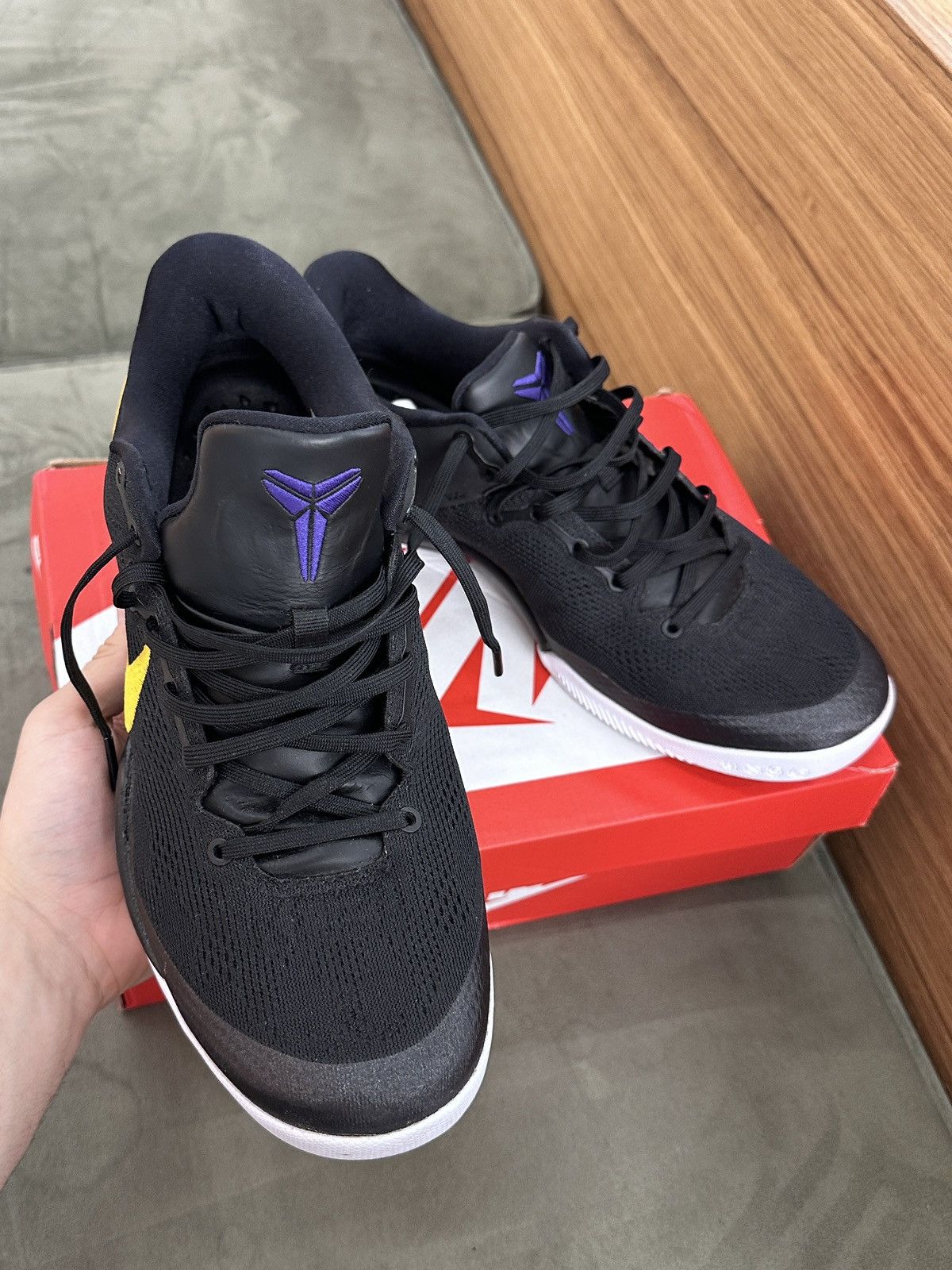 Nike Nike Kobe 8 Protro Lakers Away Size US 11.5 / EU 44-45 - 2 Thumbnail