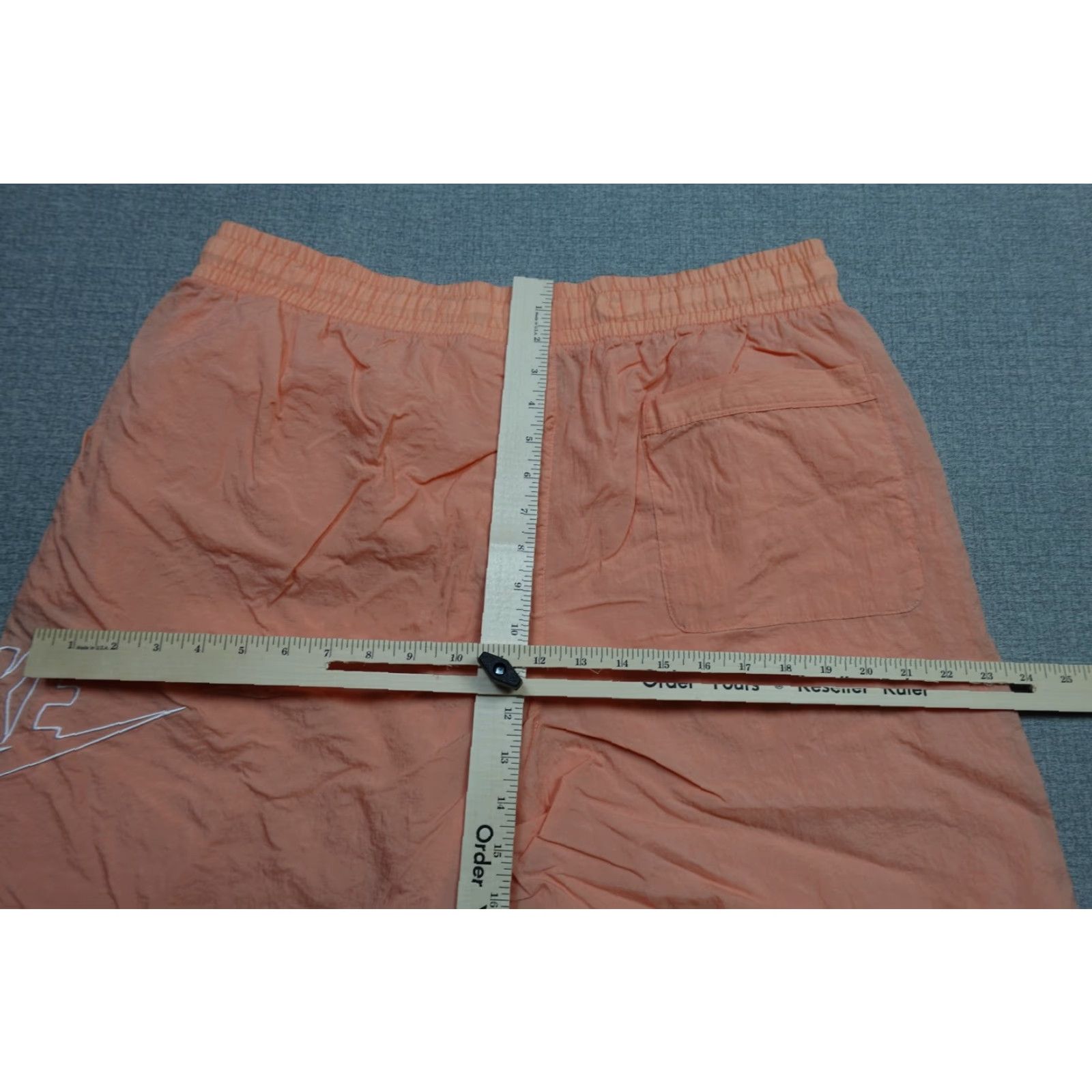 Nike Nike Shorts Mens XL Orange Nylon Drawstring Pockets Lightweight Athletic Swishy Size US 36 / EU 52 - 6 Thumbnail