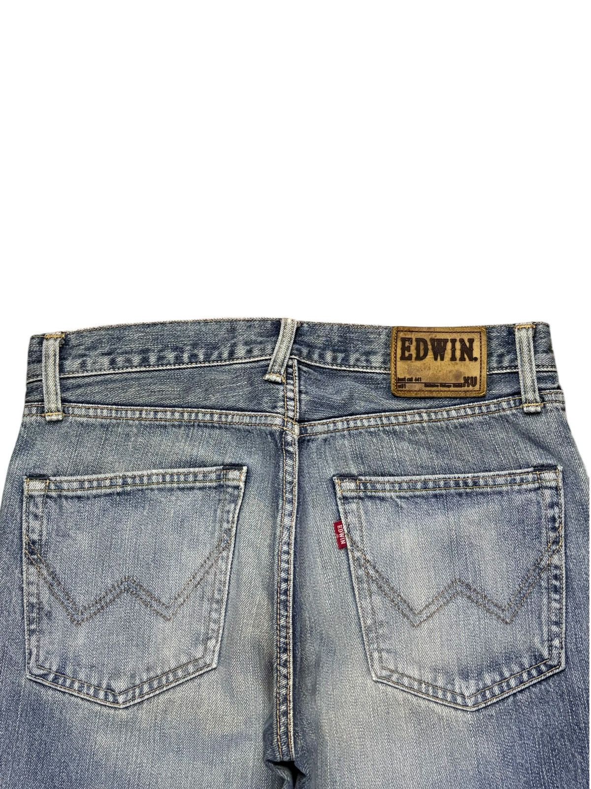 Edwin × Japanese Brand Exclusive Vintage Edwin XV Mud Wash Distress Flare Jeans Size US 30 / EU 46 - 8 Thumbnail