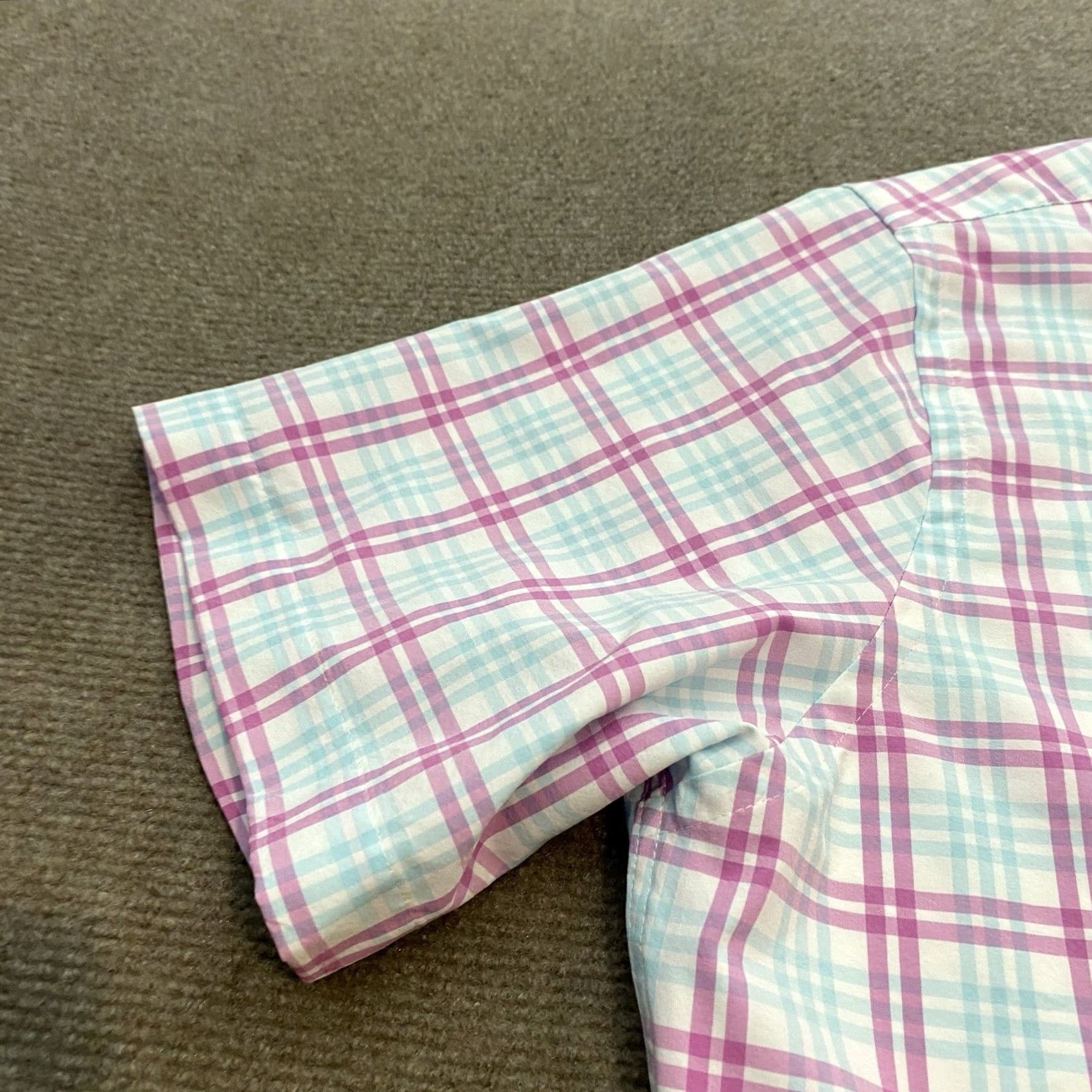 Peter Millar Peter Millar Shirt Mens L Summer Comfort Plaid Performance Stretch Polyester Size US L / EU 52-54 / 3 - 4 Thumbnail
