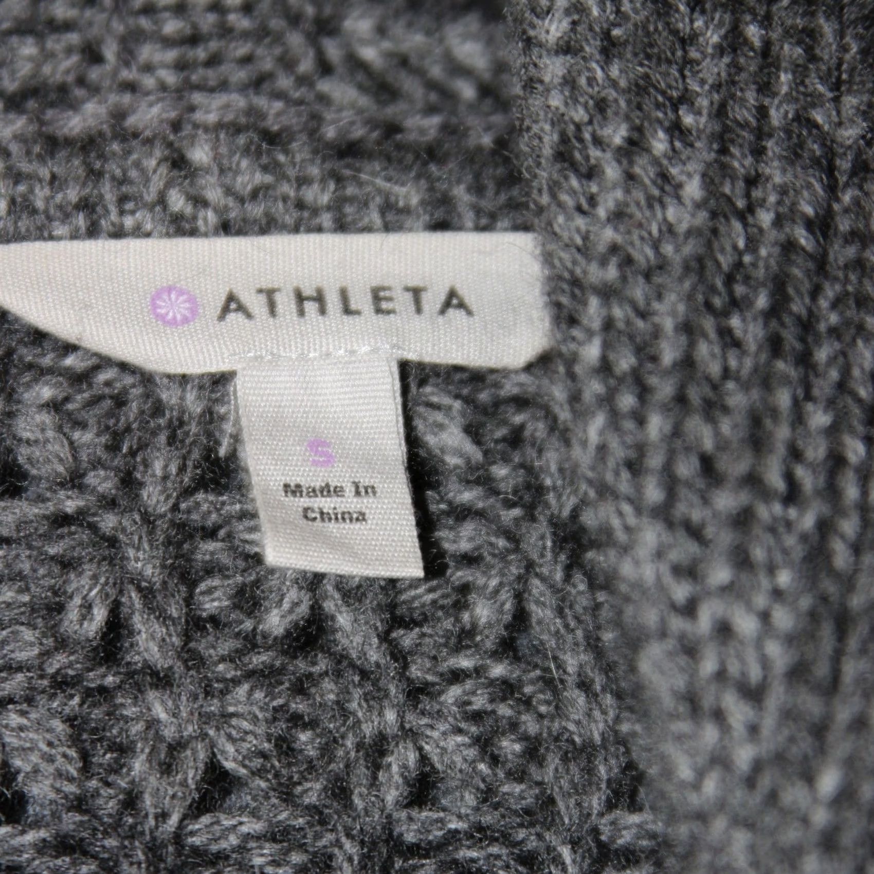 Athleta Athleta Cardigan W S Gray Wool Yak Hair Blend Open Front Sweater 243331 Size S / US 4 / IT 40 - 3 Thumbnail