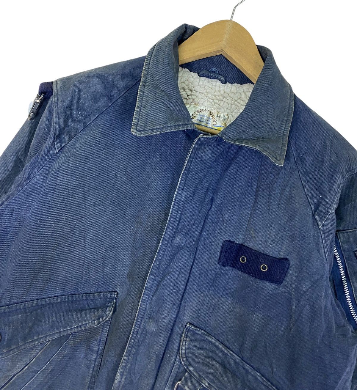 Japanese Brand × Vintage Vintage 90s Spurtion Inner Sherpa Bomber Jacket Size US L / EU 52-54 / 3 - 3 Thumbnail